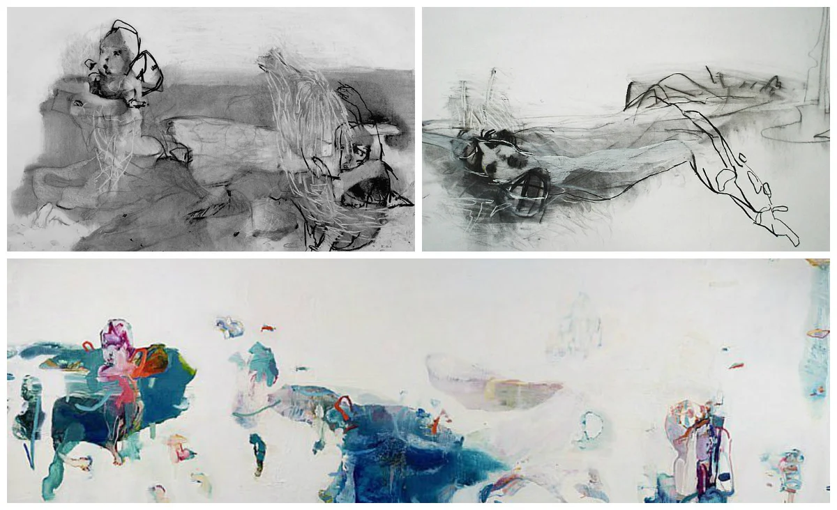 Clockwise from top left: Learning to Swim, Evie Swimming, Float Shimmer Dive