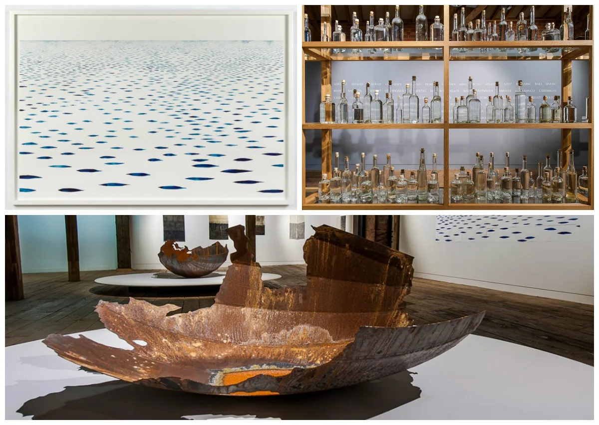 Clockwise from top left: Sea Marks, All the Seas, Evaporation