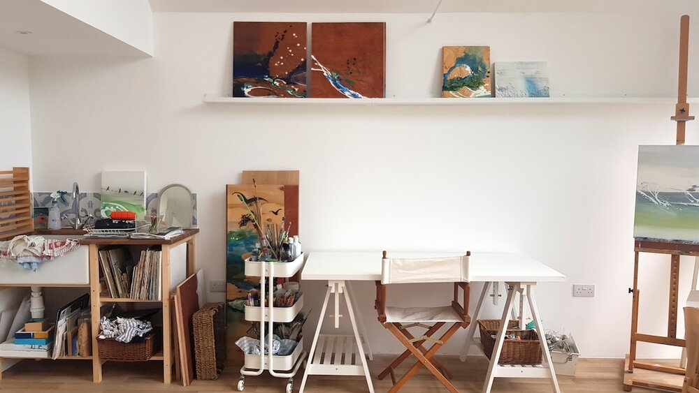 Art Studio Tables for Art School Mezzanine