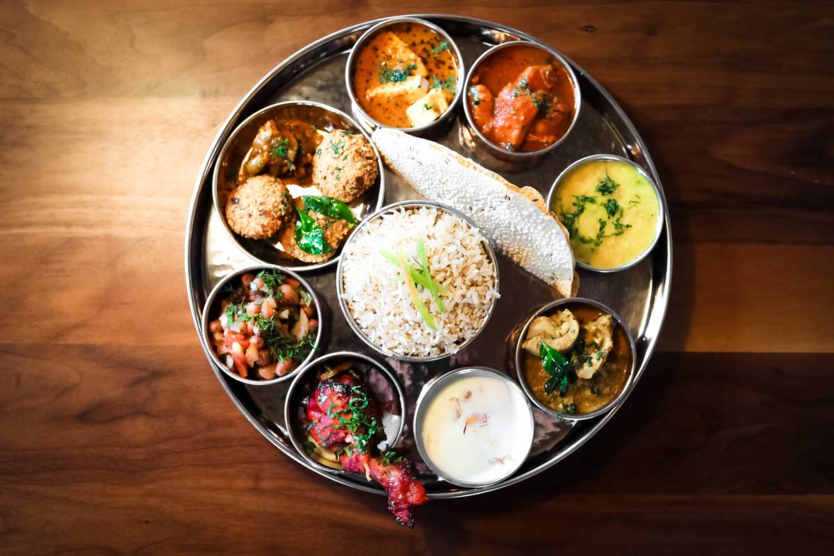 Harish Details about   Kusum Food Stainless Steel Indian Thali Dish Curry Plate divided Tray 