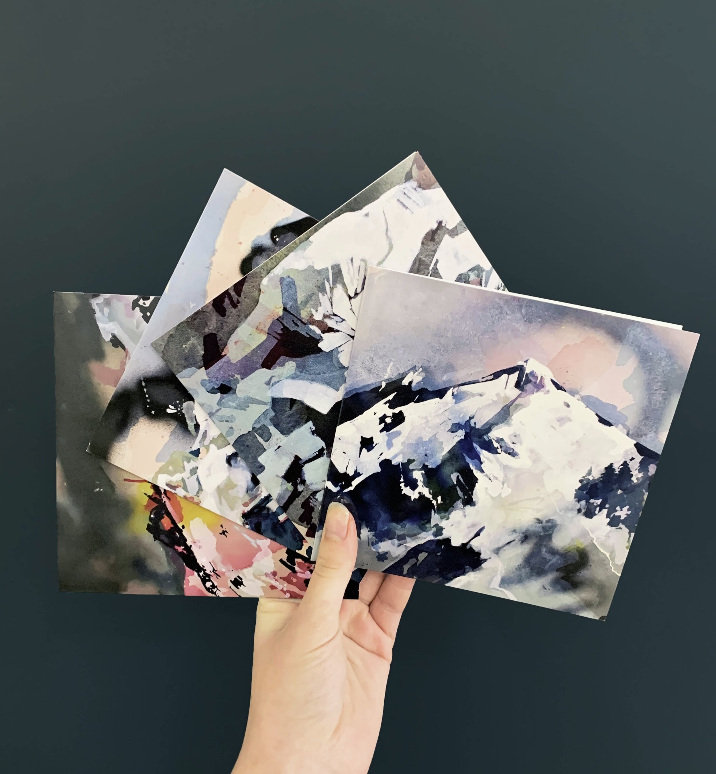 'Winter Scenes' - Pack of Four Greeting Cards