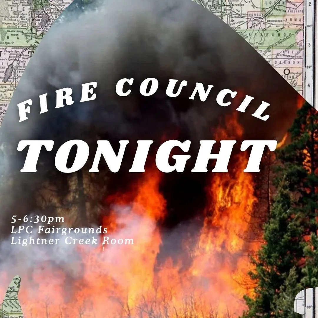 Join us tonight from 5_6:30pm for our July Fire Council meeting! Jerry from LPEA and Brent, a WAP ambassador, will join us to discuss a wildfire mitigation project that has been going on in Los Ranchitios. The pair will be discussing LPEA's role in f