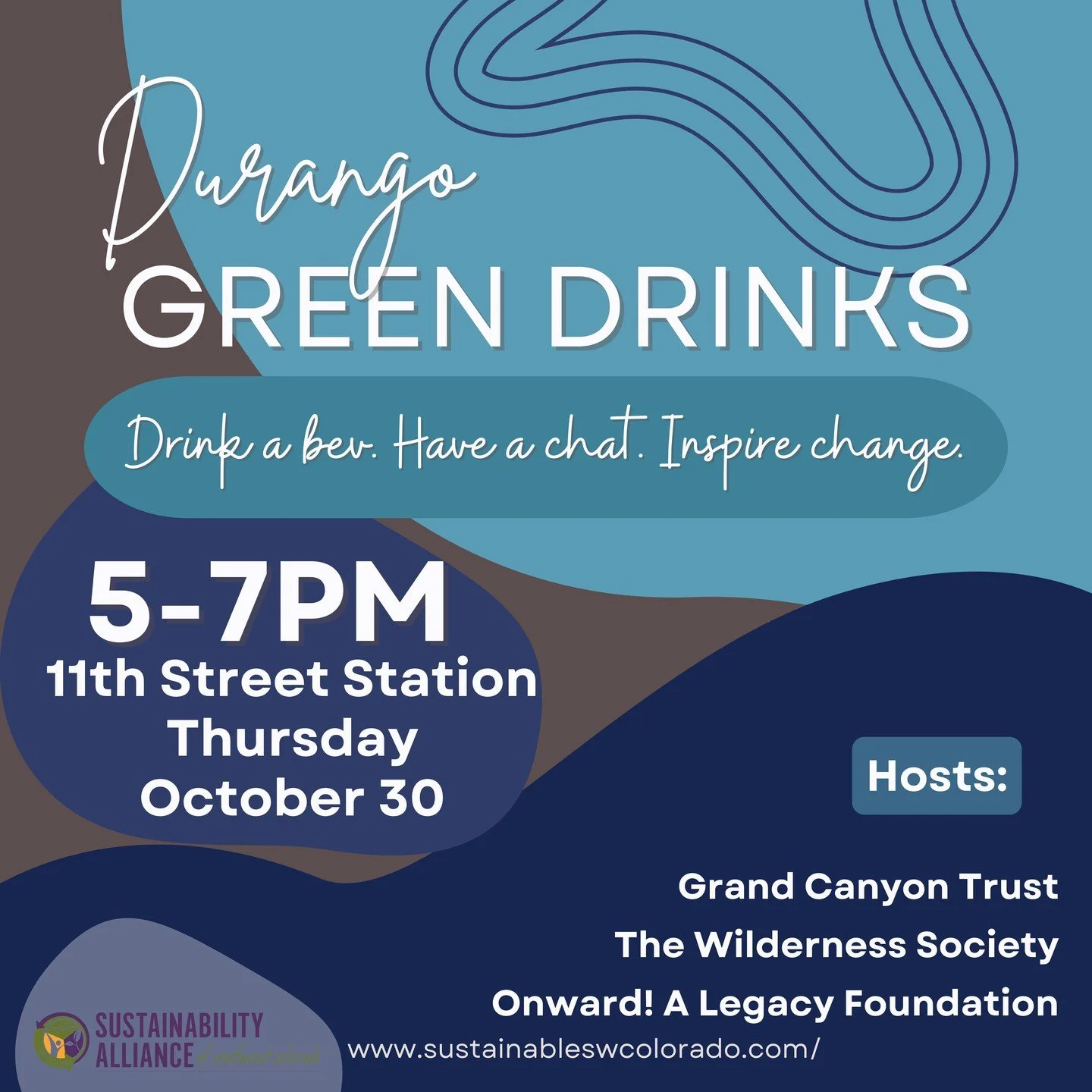 Tonight is the last Green Drinks of the Season! Come learn about some of the great organizations in the 4 Corners Region!
