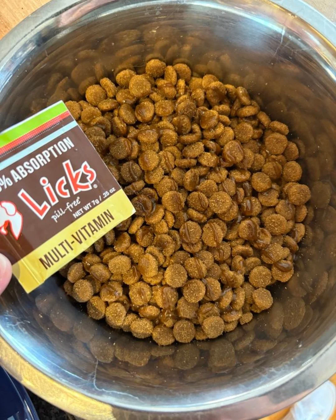 Traveling with a picky eater?

Does your dog lose their appetite when you're away from home? 🐾 Mine does too&mdash;but not anymore! Whenever we travel, I sprinkle LICKS Multi-vitamin on his meals, and it's like magic. He dives right in, even when he