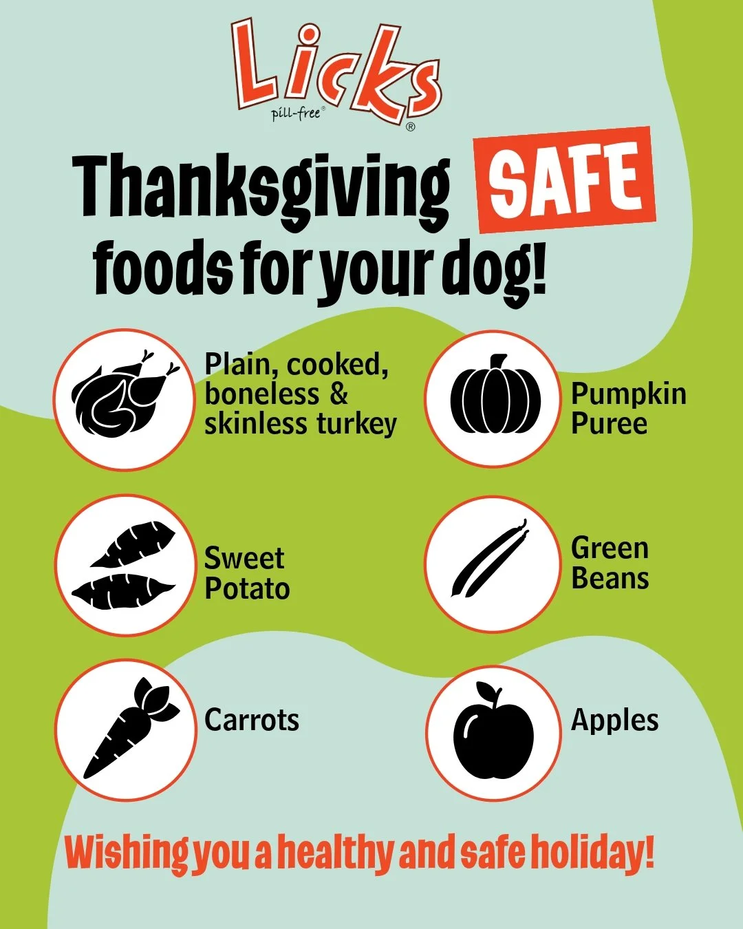 Keep Thanksgiving safe for your pup! 🐾

Happy Thanksgiving! While you enjoy the feast, don&rsquo;t forget to keep your furry friend safe. Stick to dog-safe foods like plain turkey, pumpkin puree, and sweet potatoes&mdash;no seasoning or extras! Trea