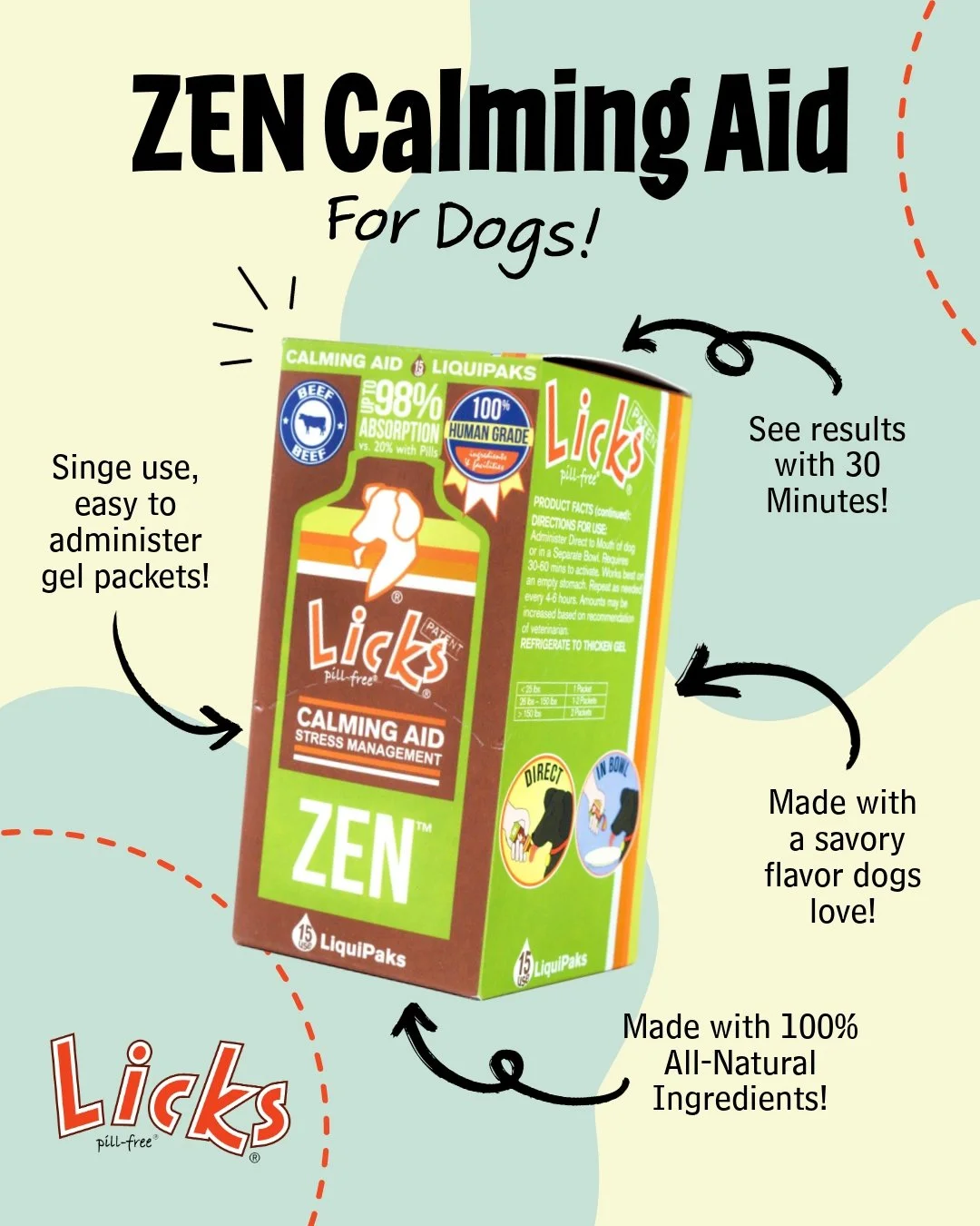 Order Today to Keep your pup calm this NYE 🎆💥 

Fireworks can be ruff on your furry friends, but we've got you covered! 🐾 This fast-acting calming formula works in just 30-40 minutes and keeps your pet relaxed for 4-6 hours. Made with all-natural 