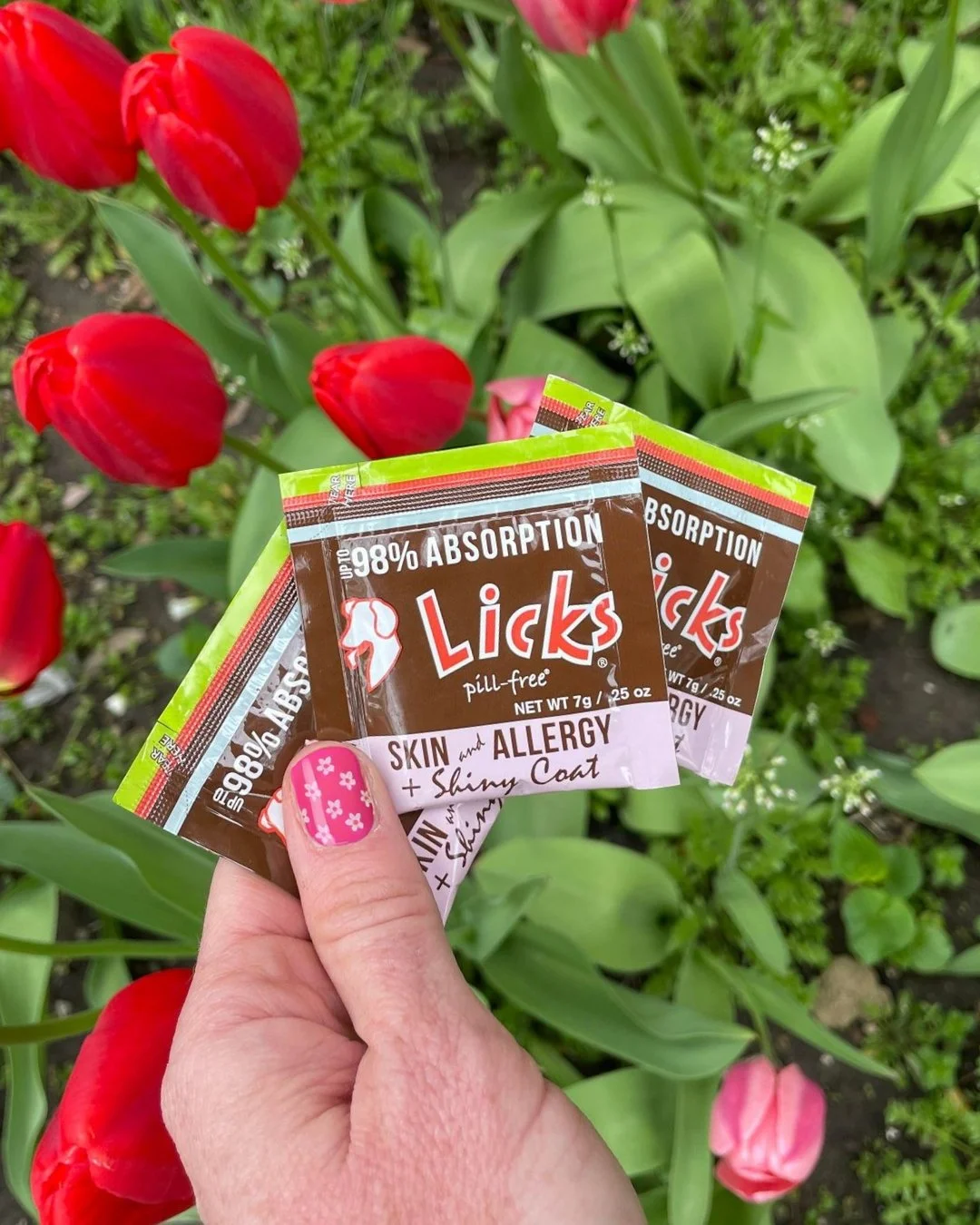 Prepare your pet for Spring!🌸🌹🌻

Transform your skin from within with Licks Pill-Free&rsquo;s Skin and Allergy formula! Packed with high levels of Omega 3&rsquo;s, it deeply moisturizes to help maintain your skin's natural moisture balance. Embrac