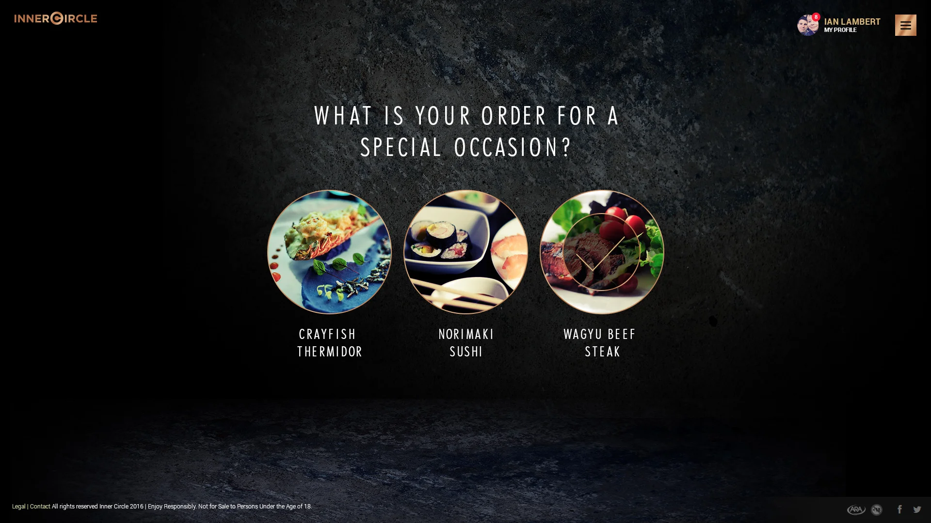 An example question from the multiple choice quiz