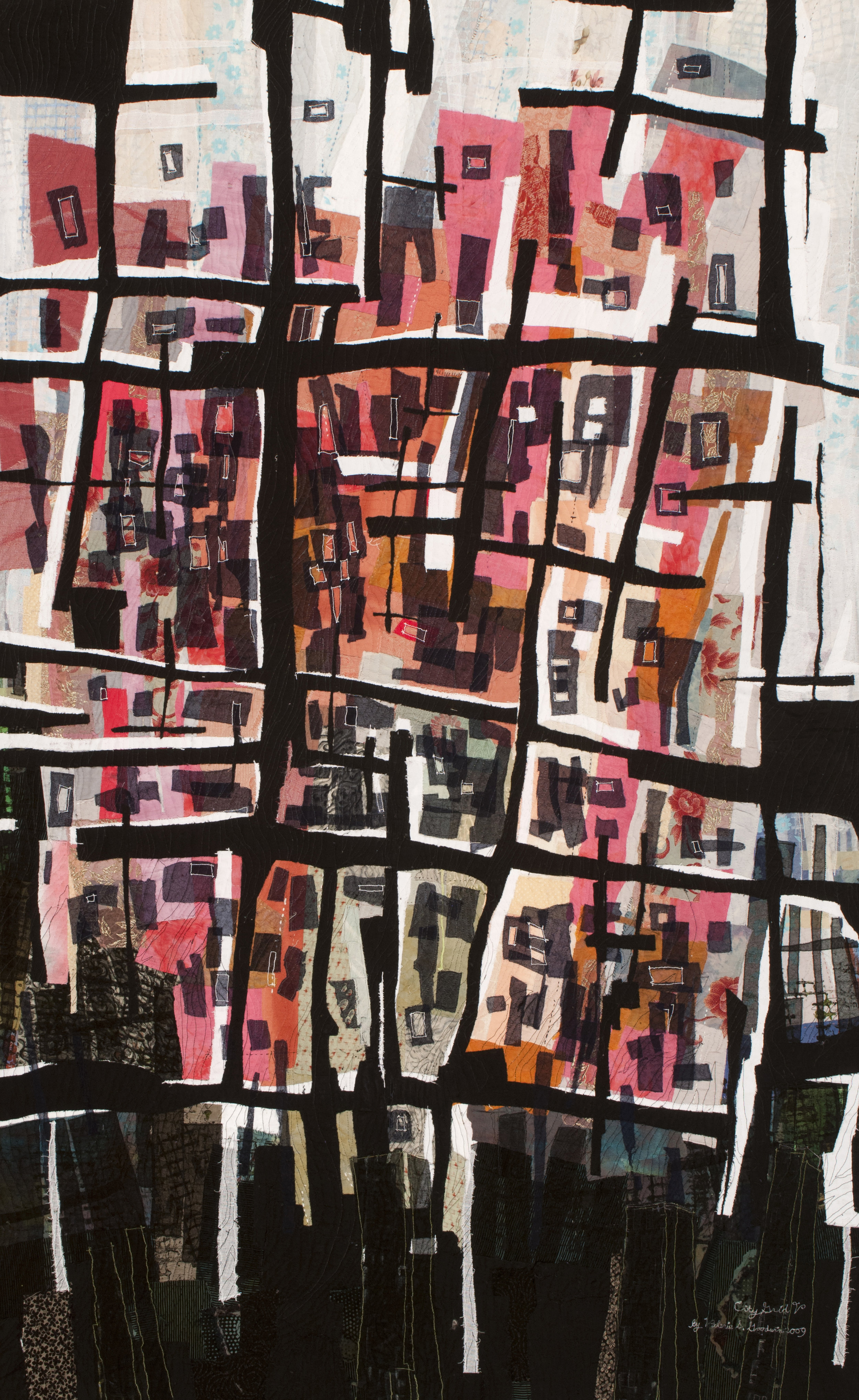 City Grid V -- 33" x 53" -- 2007 -- Private Collection of Maureen Henderson