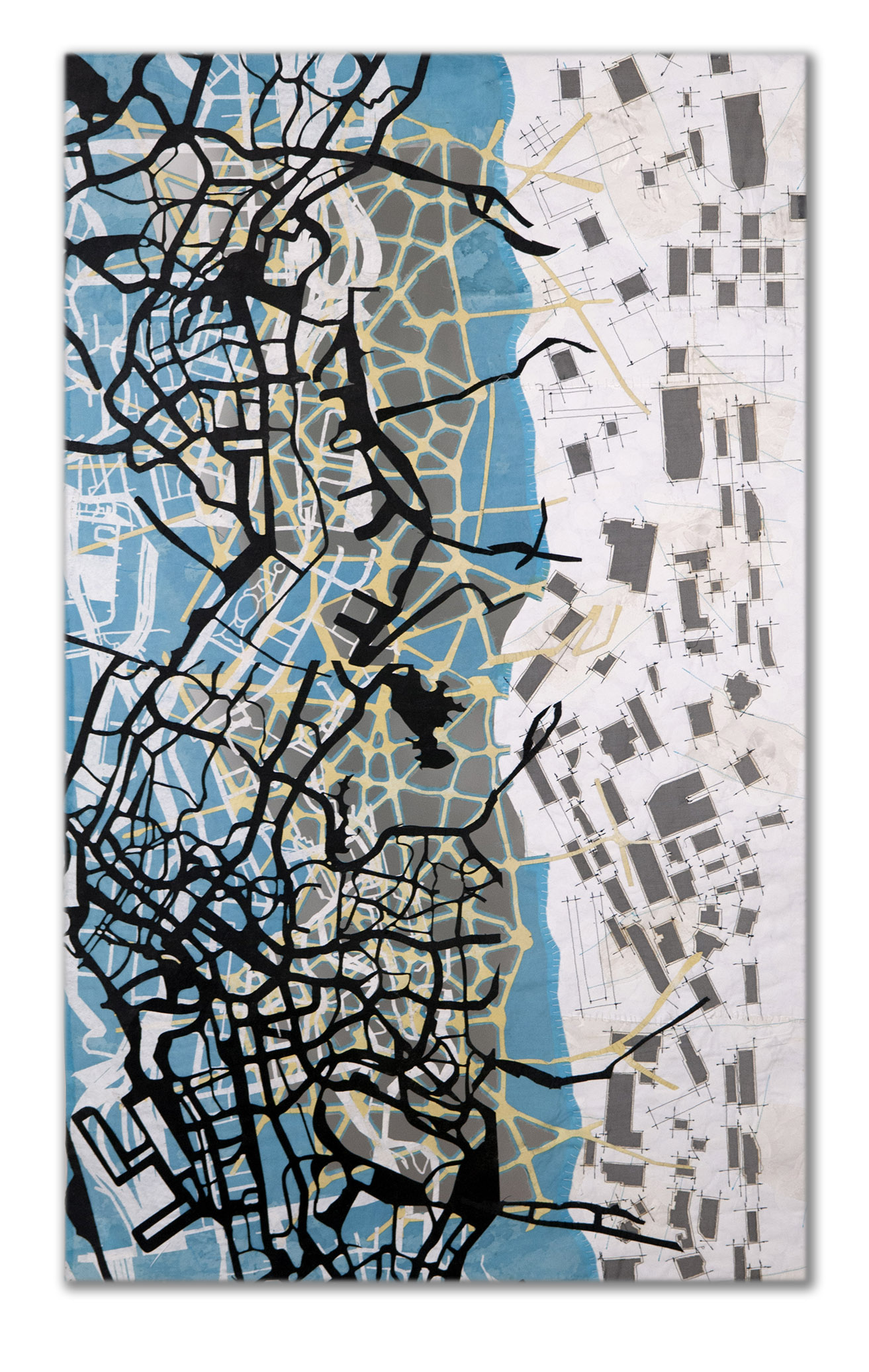 Cartographic Collage VII Approx 26” x 43” 2018