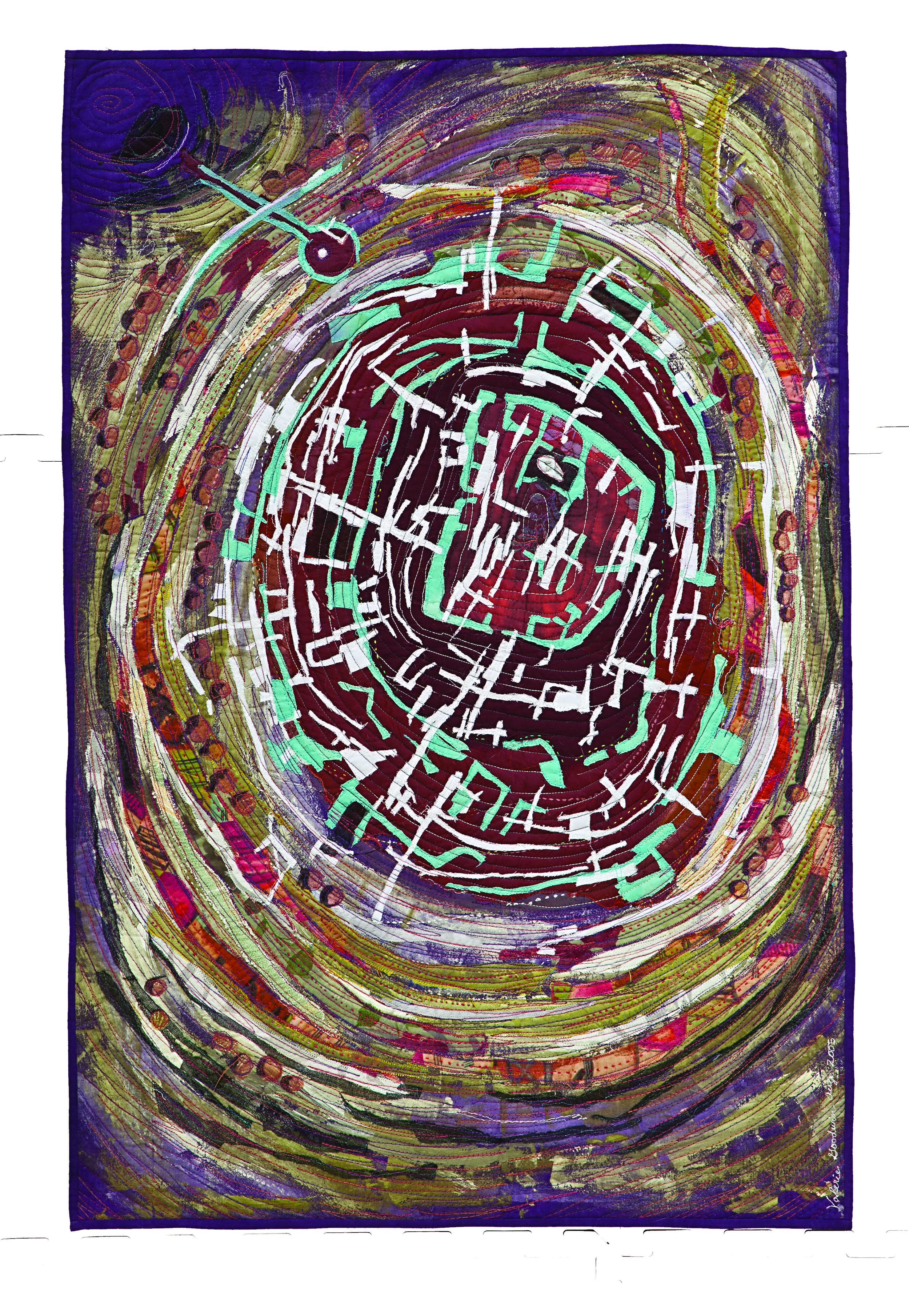 Labyrinth of the Hidden Goddess -- 23" x 35" -- 2005 -- Private Collection of Deborah LaGrasse