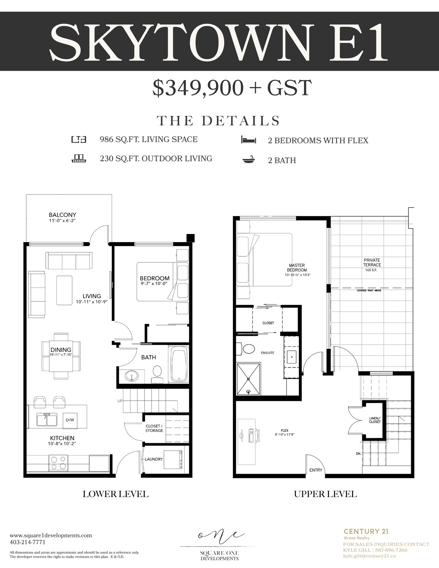 SKY 151 — Square One Developments Inc.
