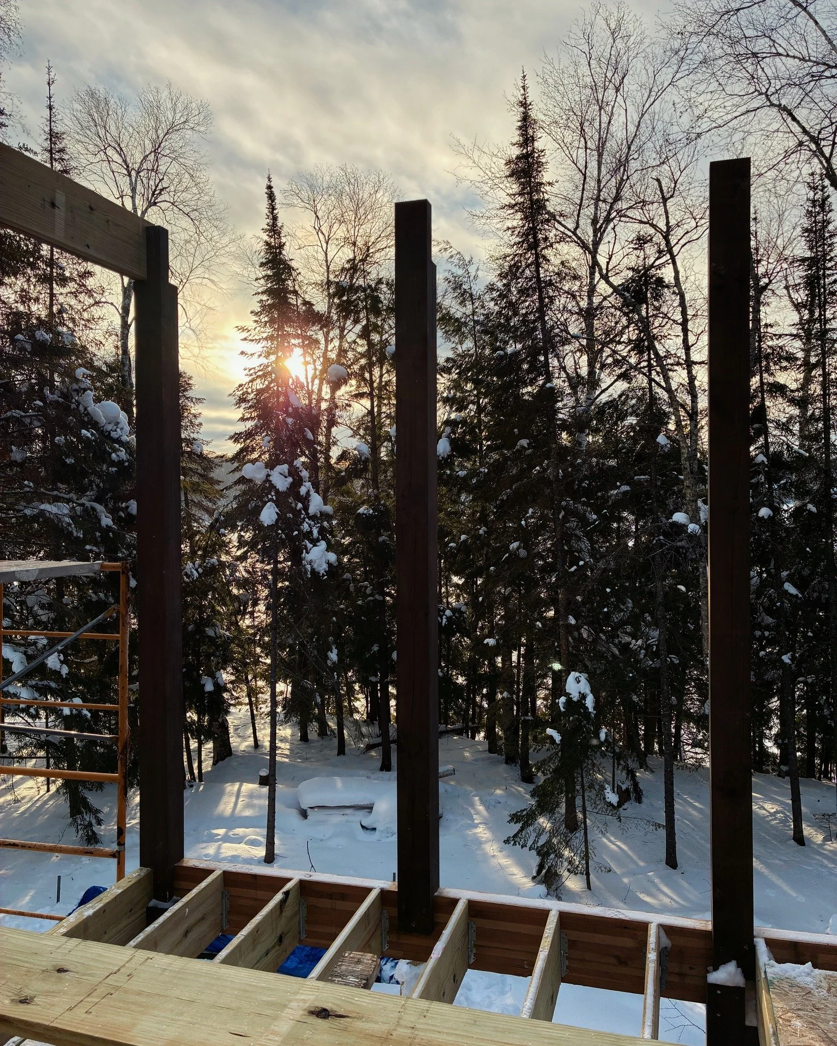 What a view! And we can't wait for our clients to enjoy their mornings there with coffee in hand.

 #boulderjunctionwi #custombuilthome #sauterbuilders #energyefficienthome #inprogress