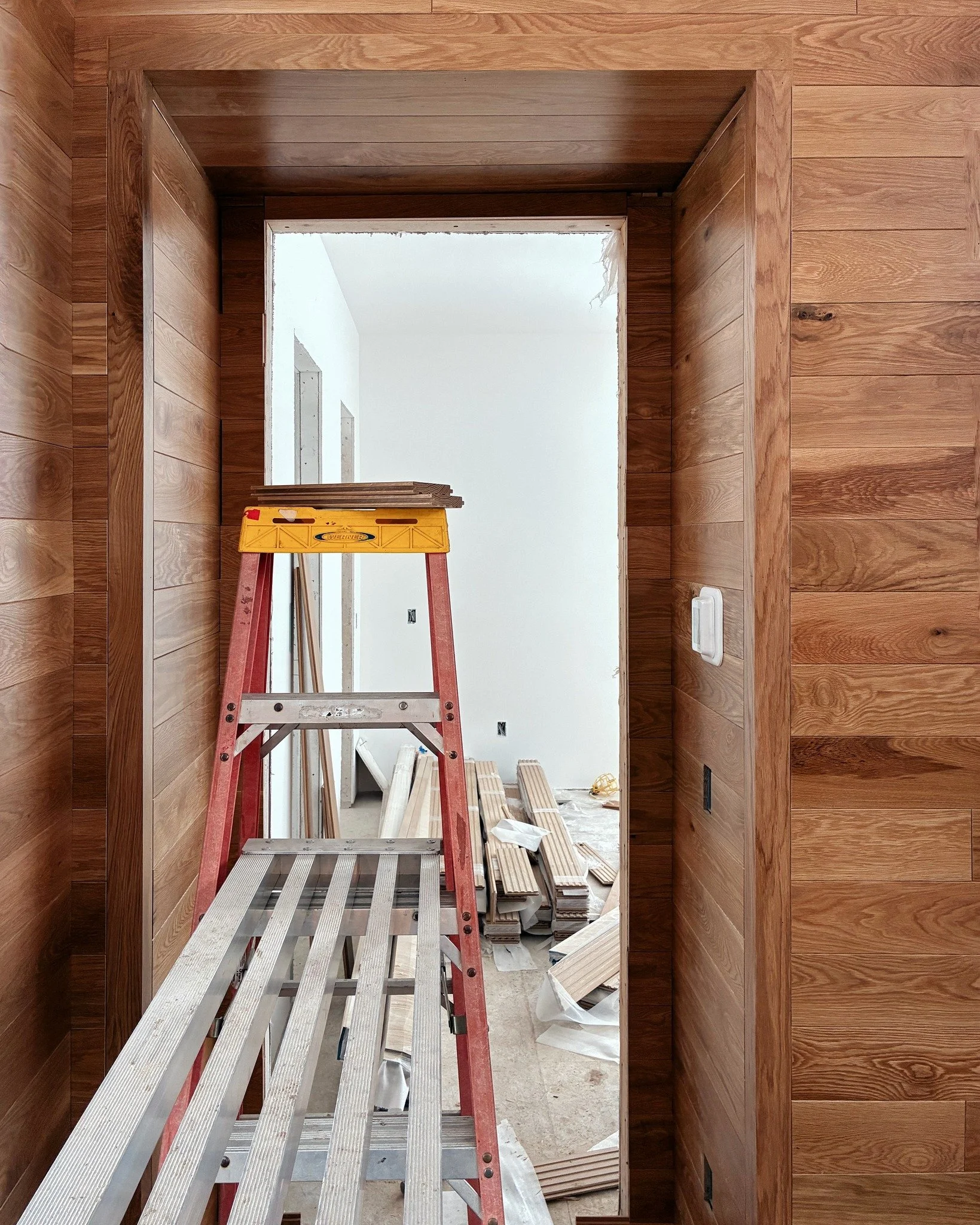 Custom trim that is flush with the paneling is a detail that might not be noticed right away, and that is exactly the point

 #sauterbuilders #boulderjunction #energyefficienthome #inprogress #custombuilthome 
Keywords:
Construction, Sauter Builders,