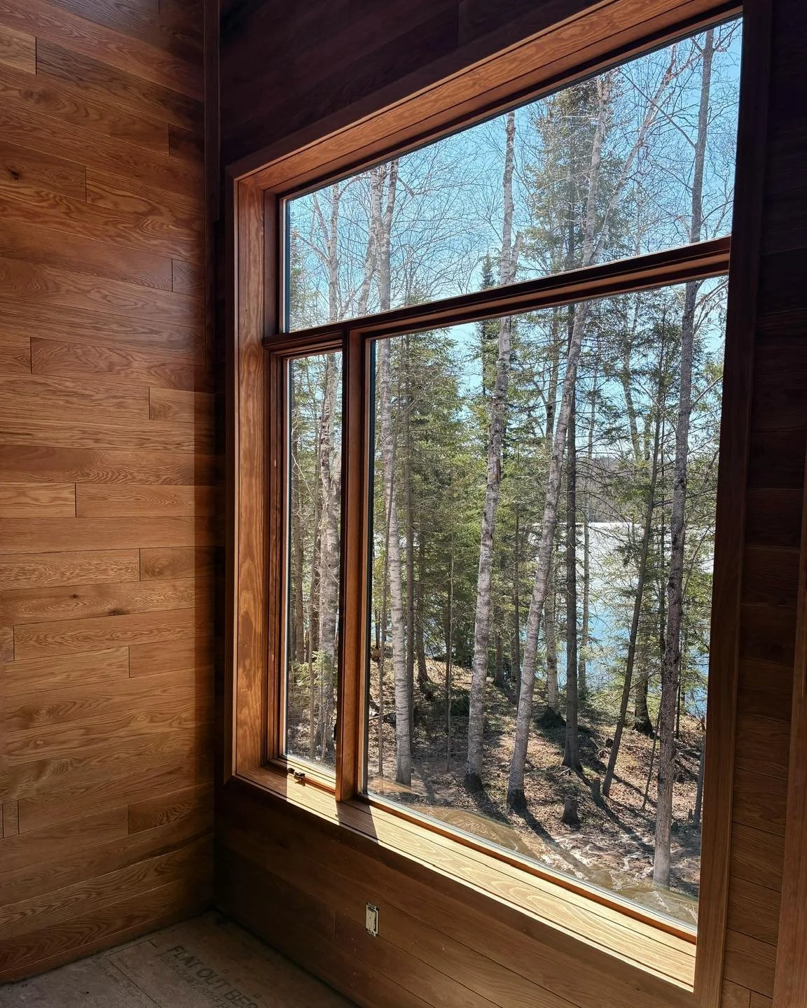 As we inch closer to the finish line, we can&rsquo;t help but to enjoy the beautiful view from each window!

@pellawisconsin 
@enterprisewood 

#sauterbuilders #energyefficienthome #inprogress #pellawindows #custombuilthome