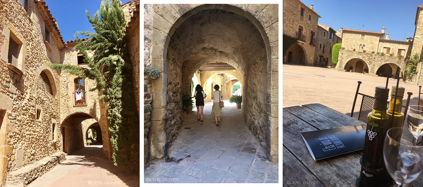 Lunch in the village. Lane Oliveri 2017