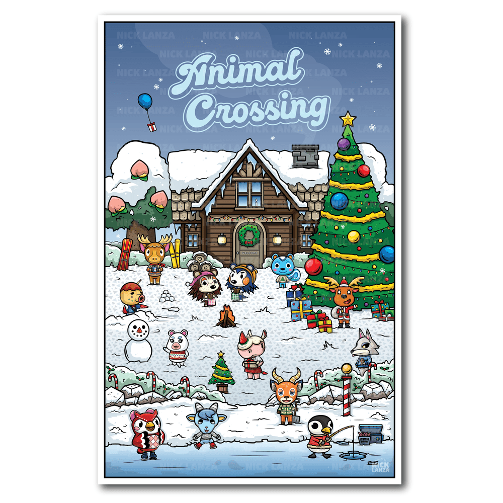 Animal Crossing Winter Village — The Art of Nick Lanza