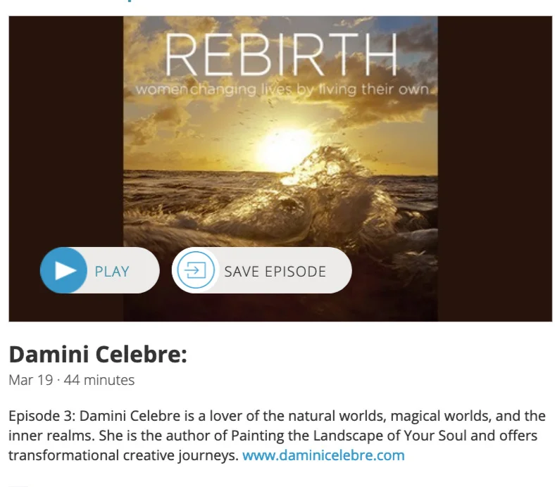 Interviewed for Rebirth: Stories of women who change lives by living their own.