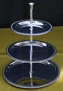Stainless Tiered Server Tray (8", 10", 12") $20.00