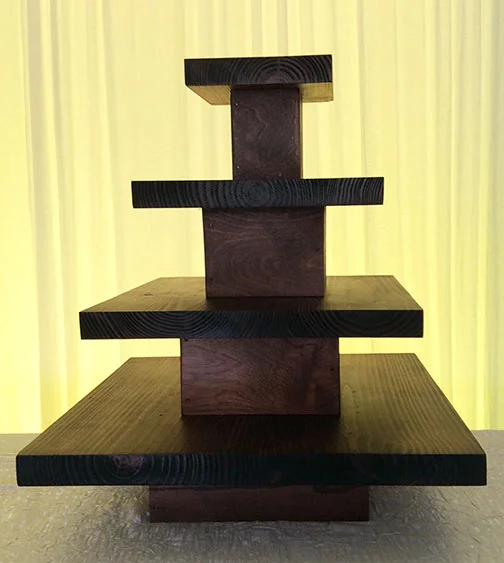 Fruitwood Tiered Tray $49.95