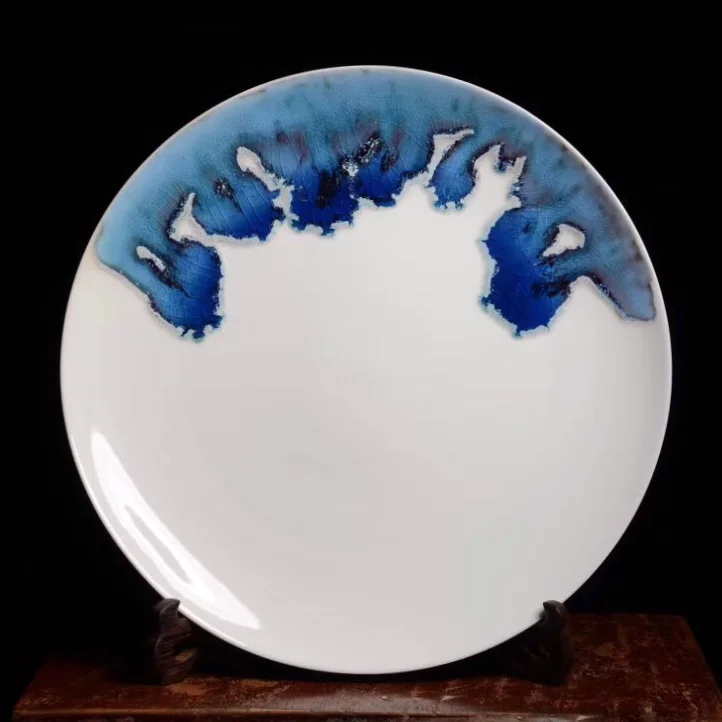 Ceramic Plate in Blue and White II