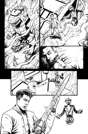Gavin Smith | Gavin Smith - Mighty Morphin Power Rangers: Zord Quest #1, Page 19 | Modern Mythology Comic Art