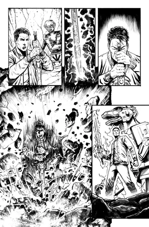 Gavin Smith | Gavin Smith - Mighty Morphin Power Rangers: Zord Quest #1, Page 25 | Modern Mythology Comic Art