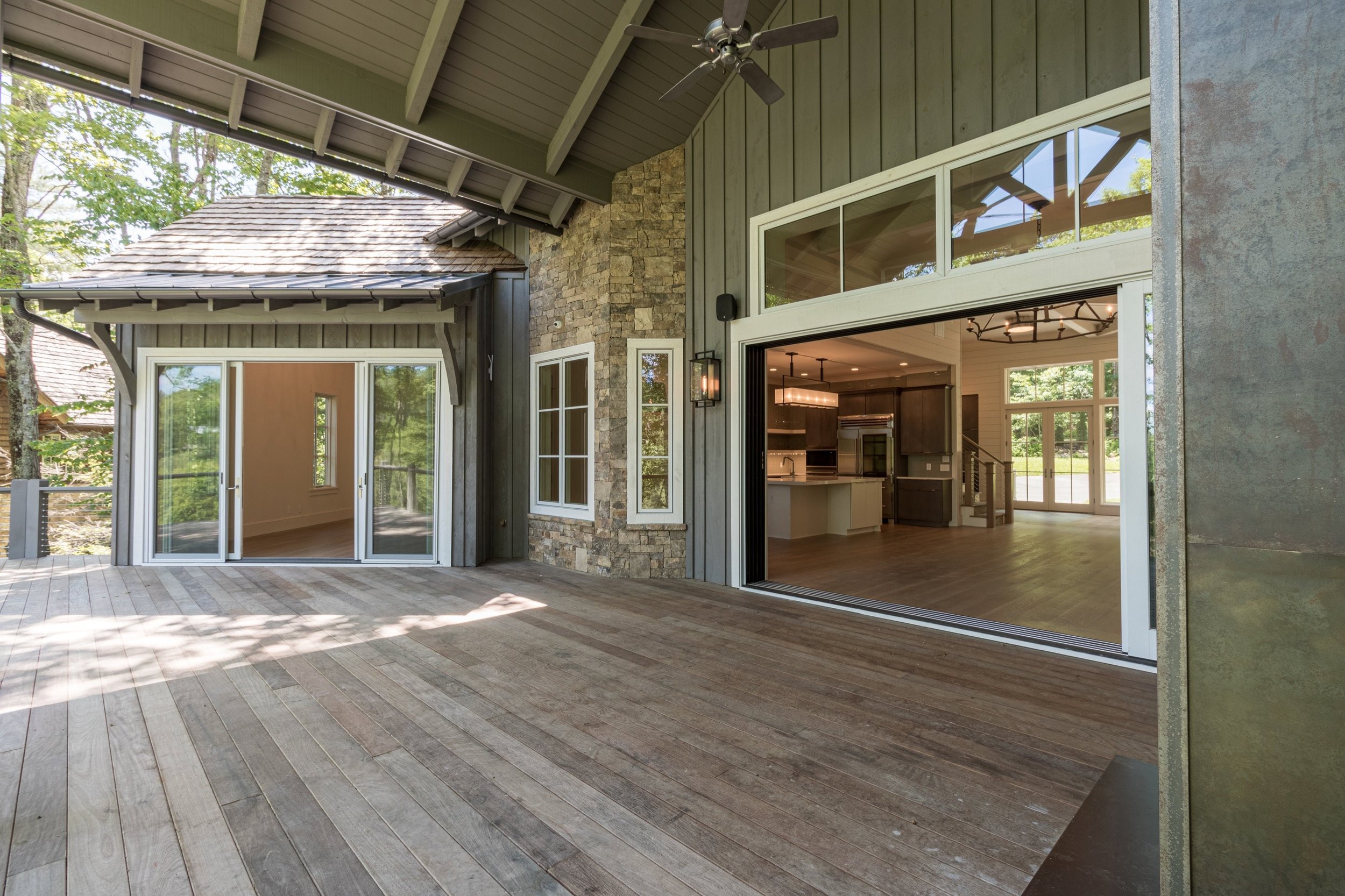 covered outdoor space.