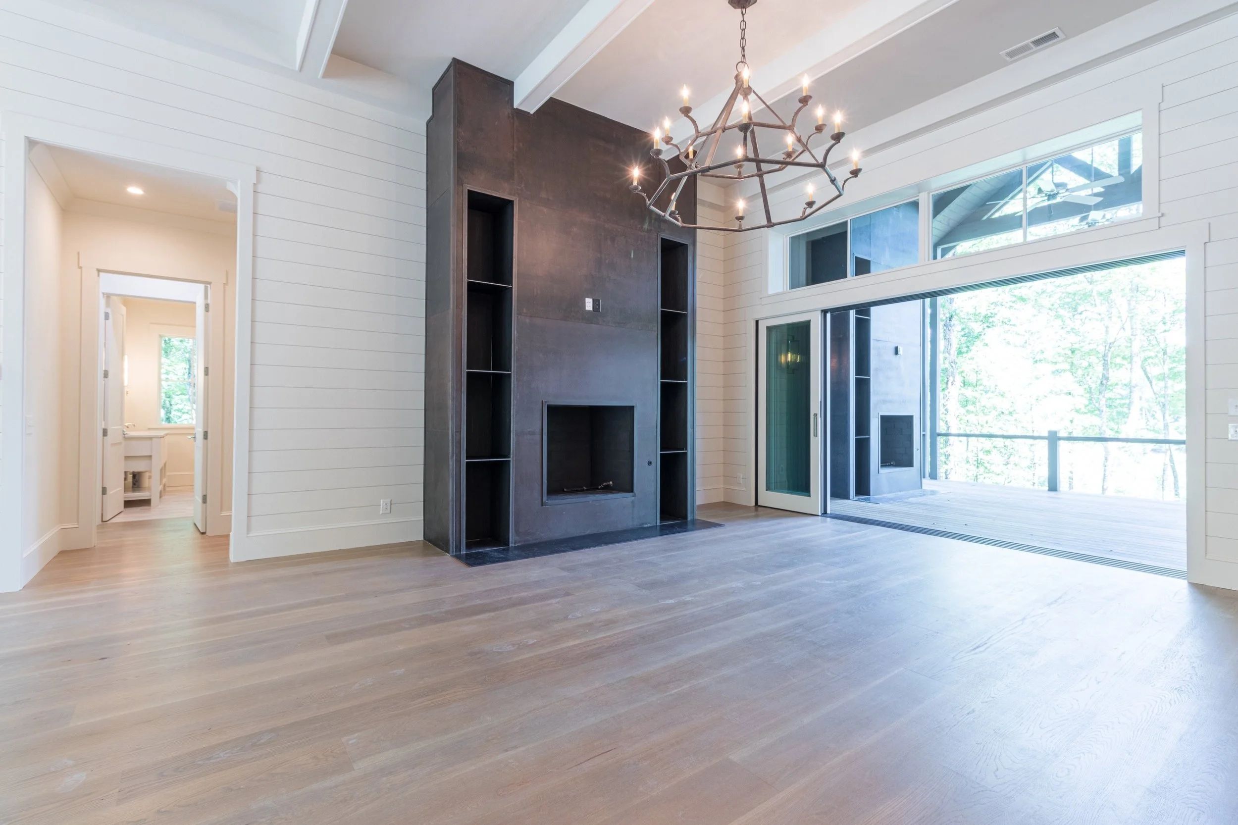 inside/outside fireplaces.