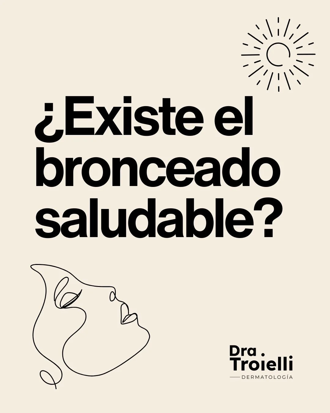 &iquest;Existe el bronceado saludable? ☀️🤔
Escuchamos muchas veces decir &ldquo;me quem&eacute; bien&rdquo; o &ldquo;me quem&eacute; mal&rdquo;, pero&hellip;
&iquest;existe realmente quemarse bien?

👉 Desliz&aacute; para conocer la respuesta.

#dra