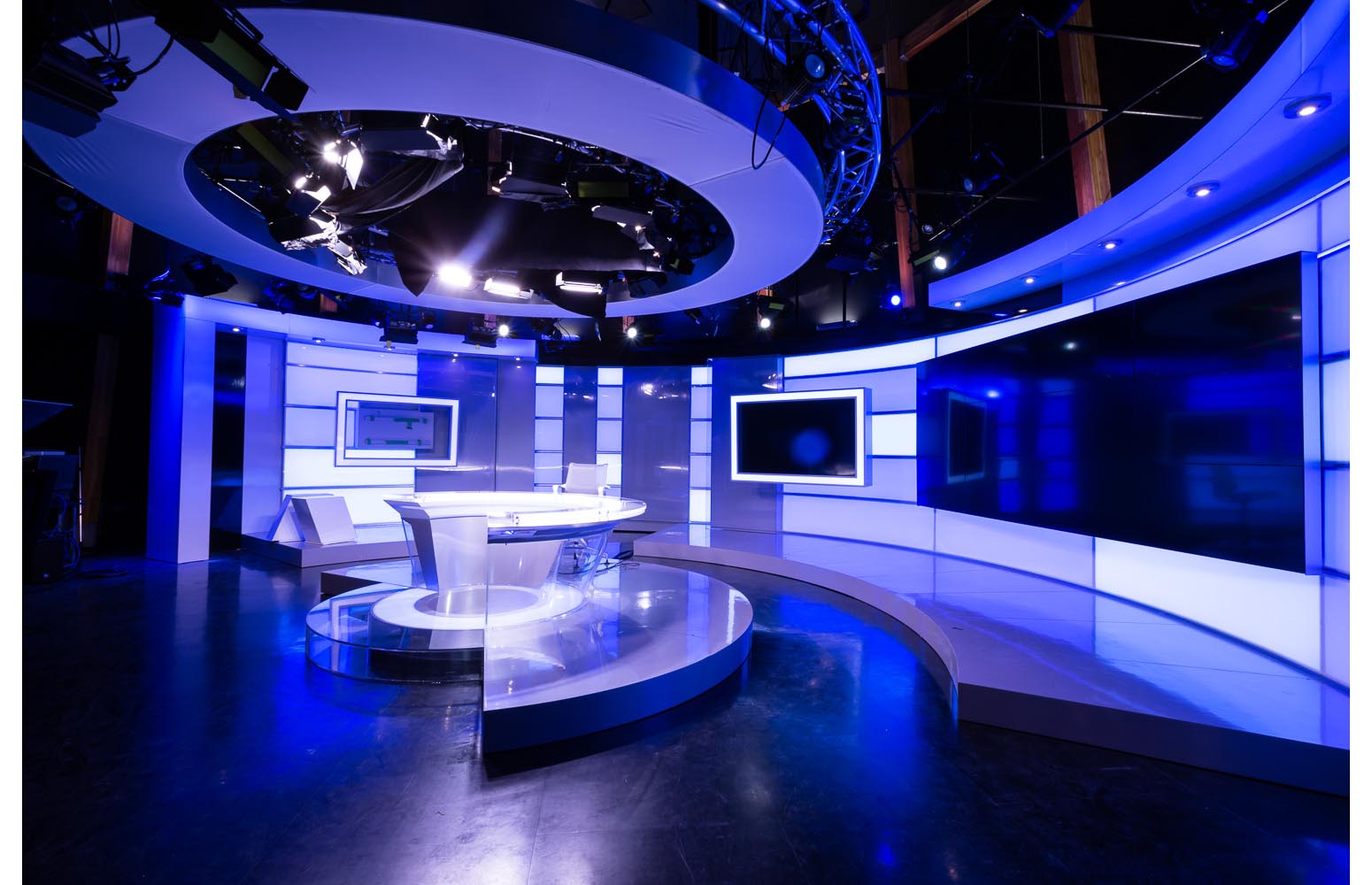  APTN Building, interior photo of television studio / Photo:  Lindsay Reid  