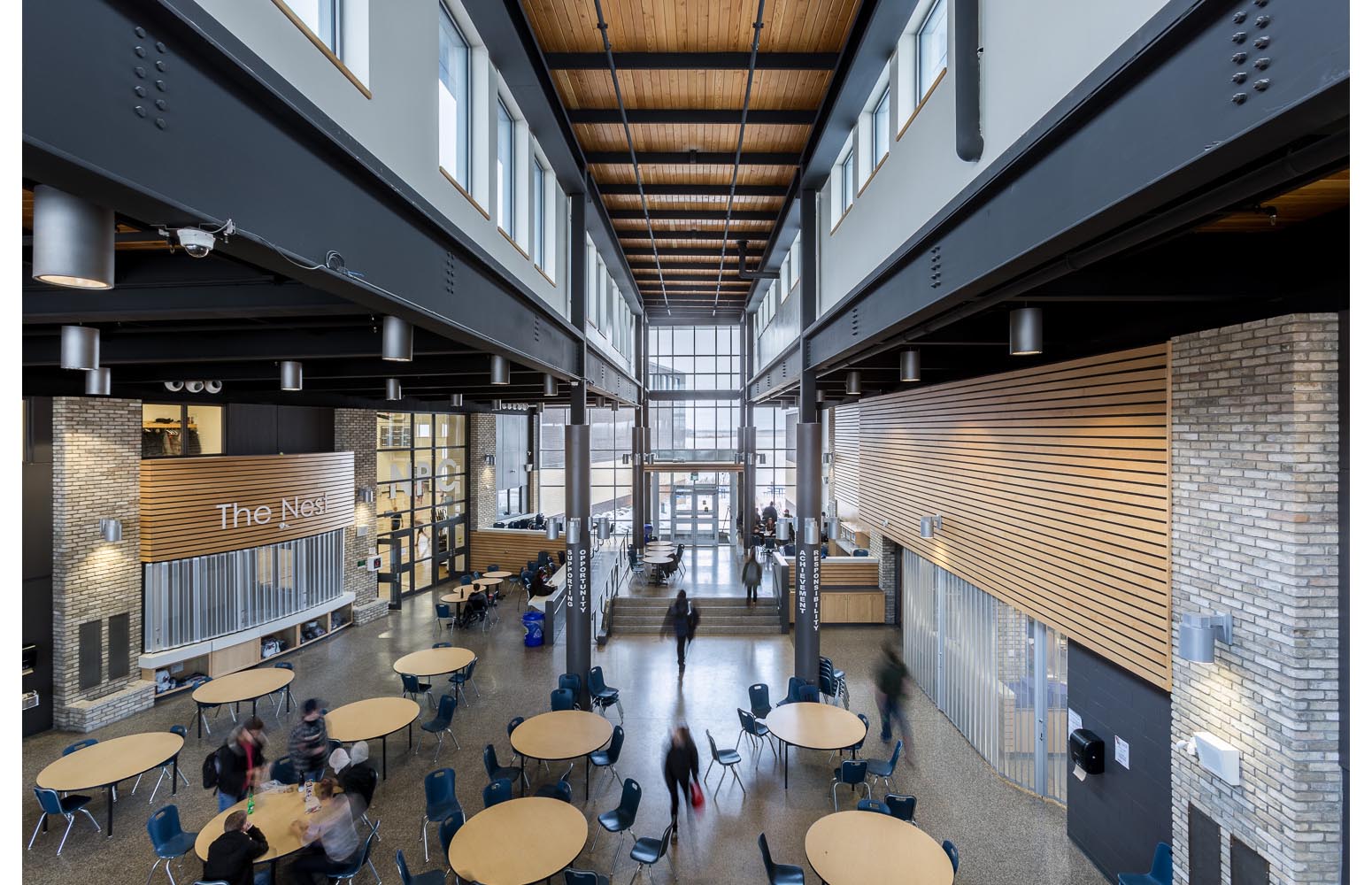  Northlands Parkway Collegiate, interior photo of commons area / Photo:  Lindsay Reid  