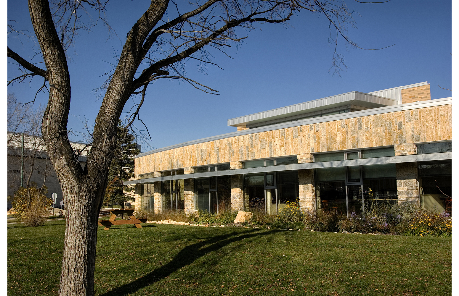  Indigenous Student Centre, daytime exterior of front of building / Photo: Bryan Scott 