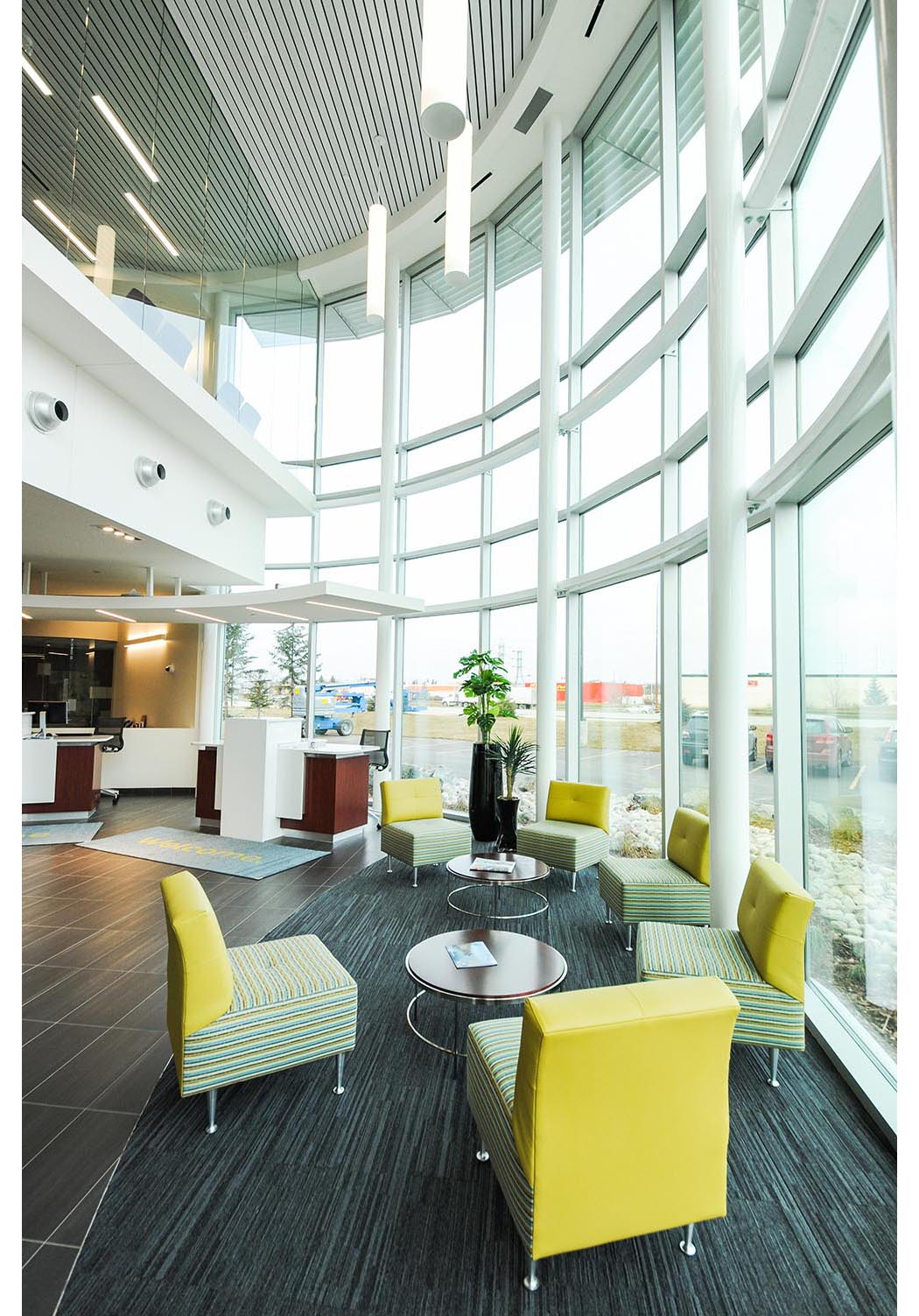  Entegra Credit Union, interior photo of reception / Photo: Joel Ross 