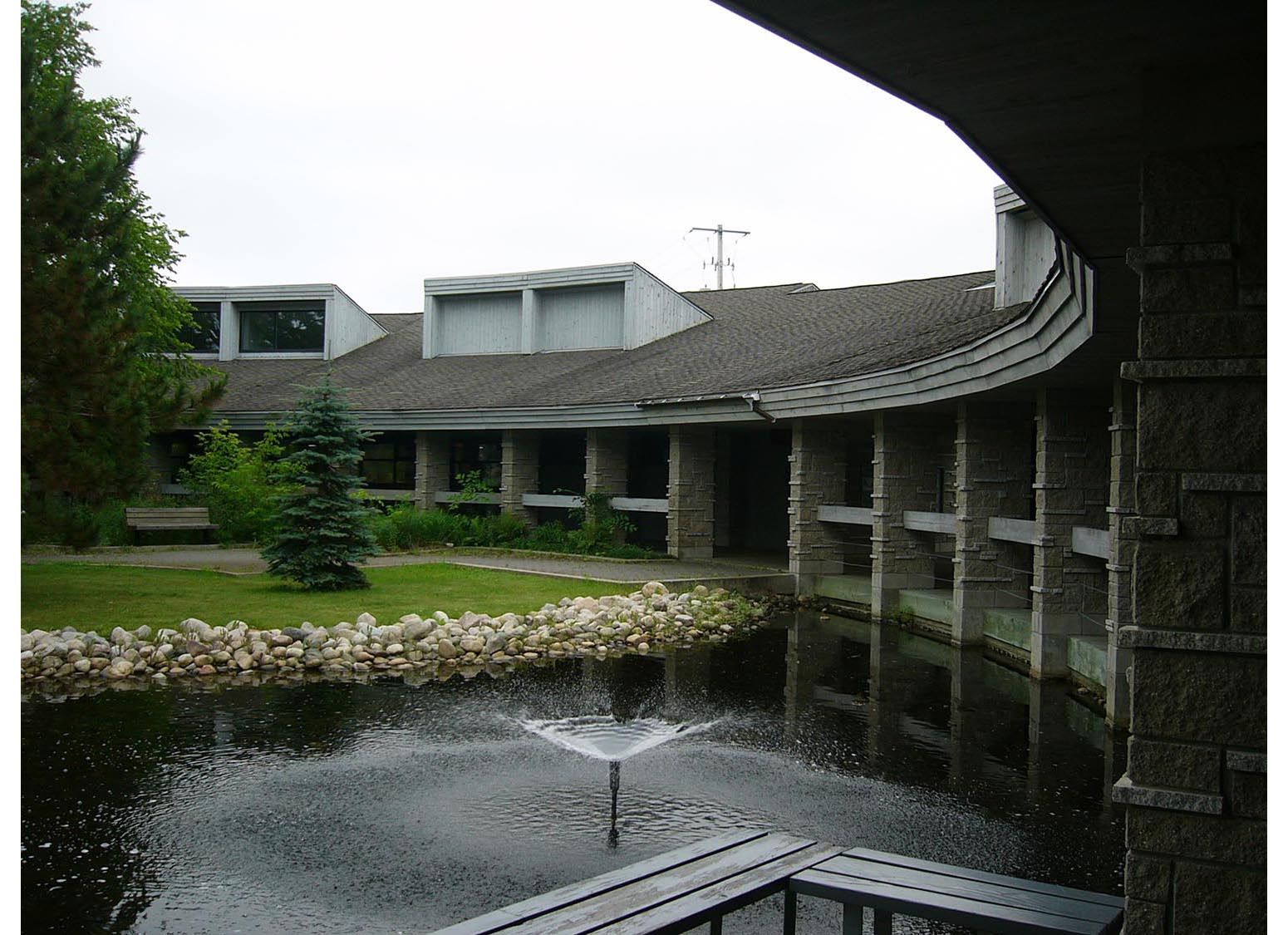  Ignace Regional Travel Centre, exterior photo of pond 