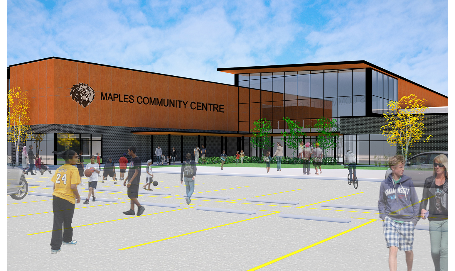  Maples Community Centre, exterior rendering 