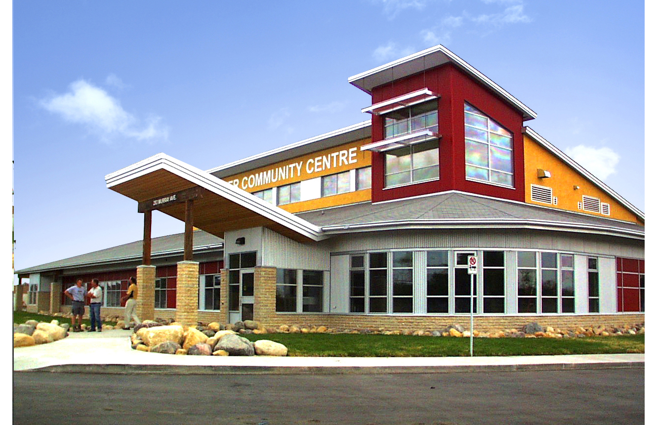  Red River Community Centre, exterior photo of building 