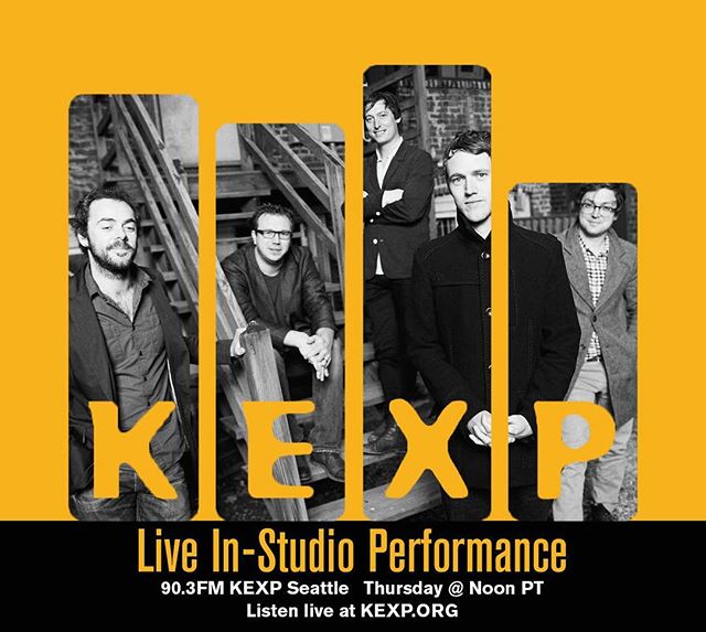 Tomorrow at noon PT we will be performing live in-studio at @kexp! Tune in at 90.3 FM in Seattle or worldwide at KEXP.org