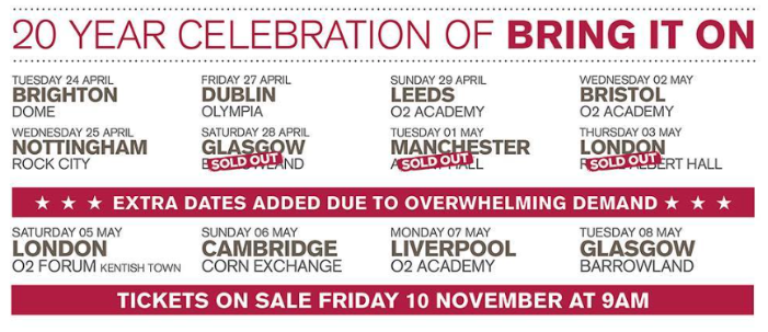 Additional U.K. & Ireland Dates Added