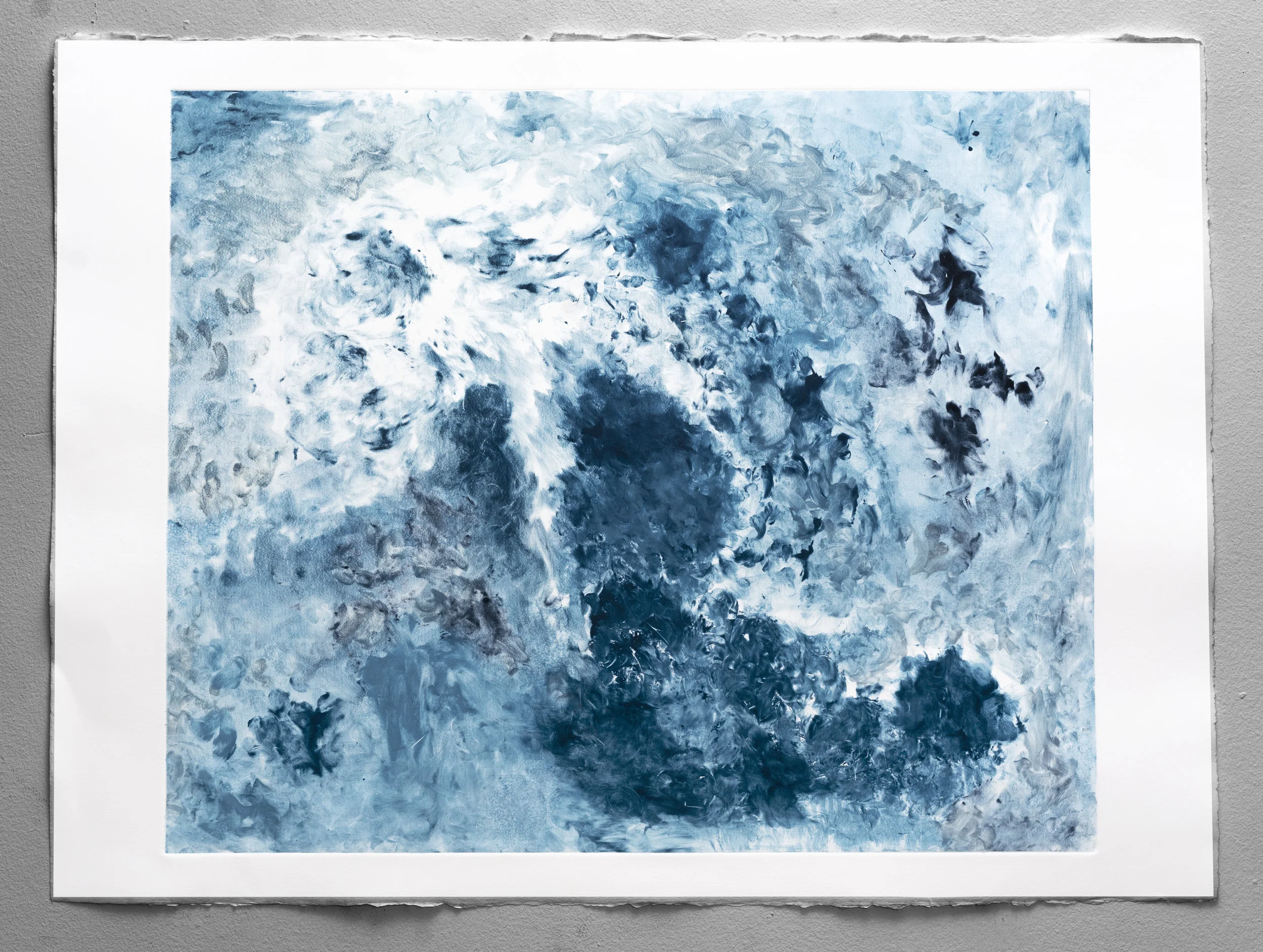   Prophesy of Light , 2018, Monoprint, 30 x 22 1/2in 