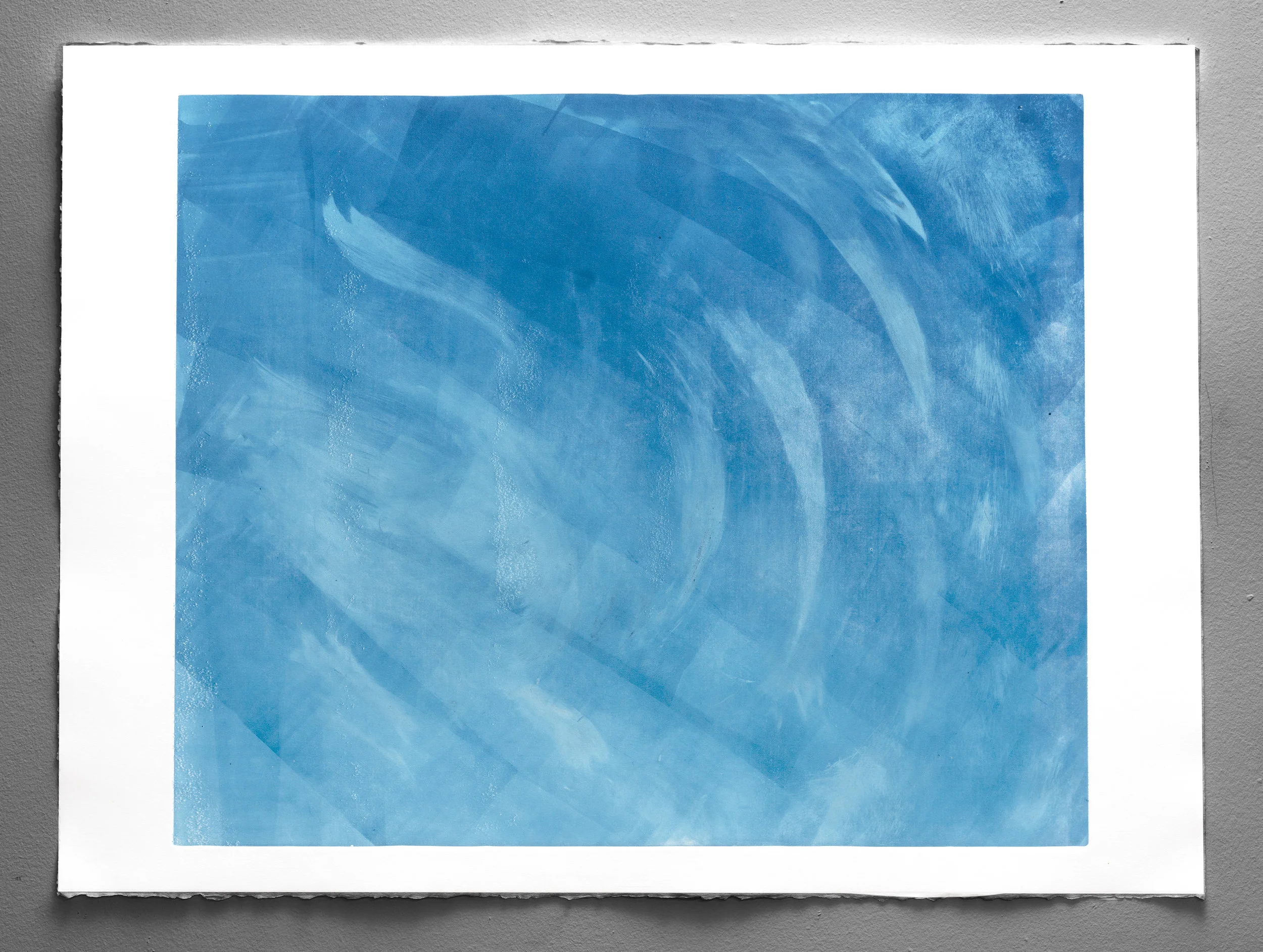  מים חיים ( Mayim Hayim ) Living Water, 2018, Monoprint, 22 1/2 x 30in 