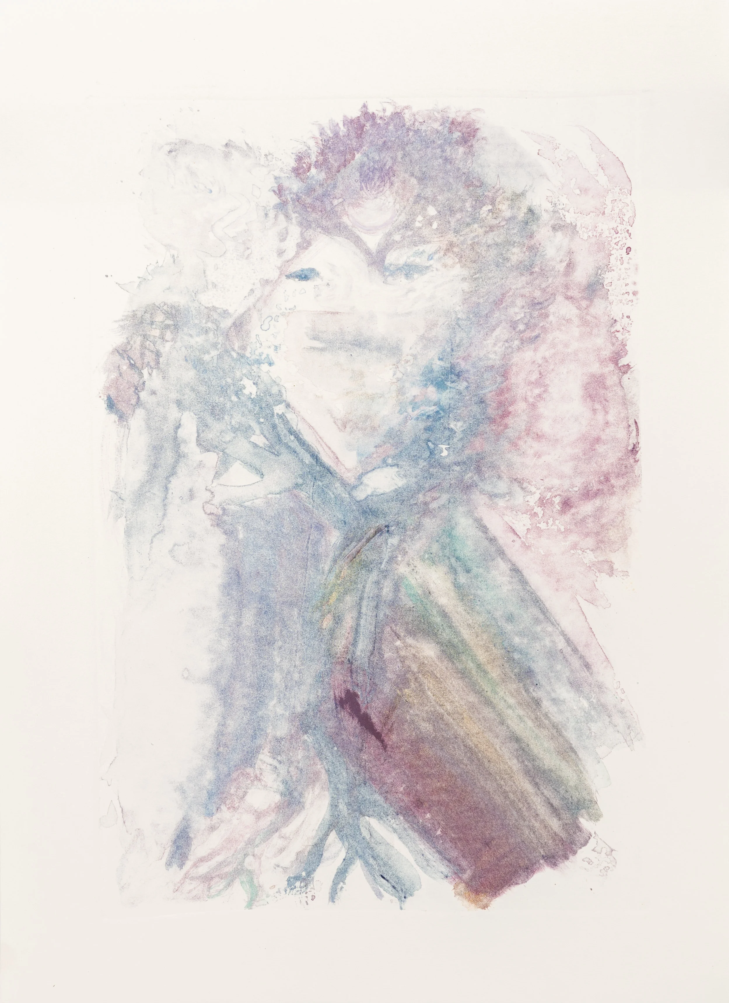   arteria(espíritu) 6   20x 26 in Silk Aquatint Monoprint 2019 