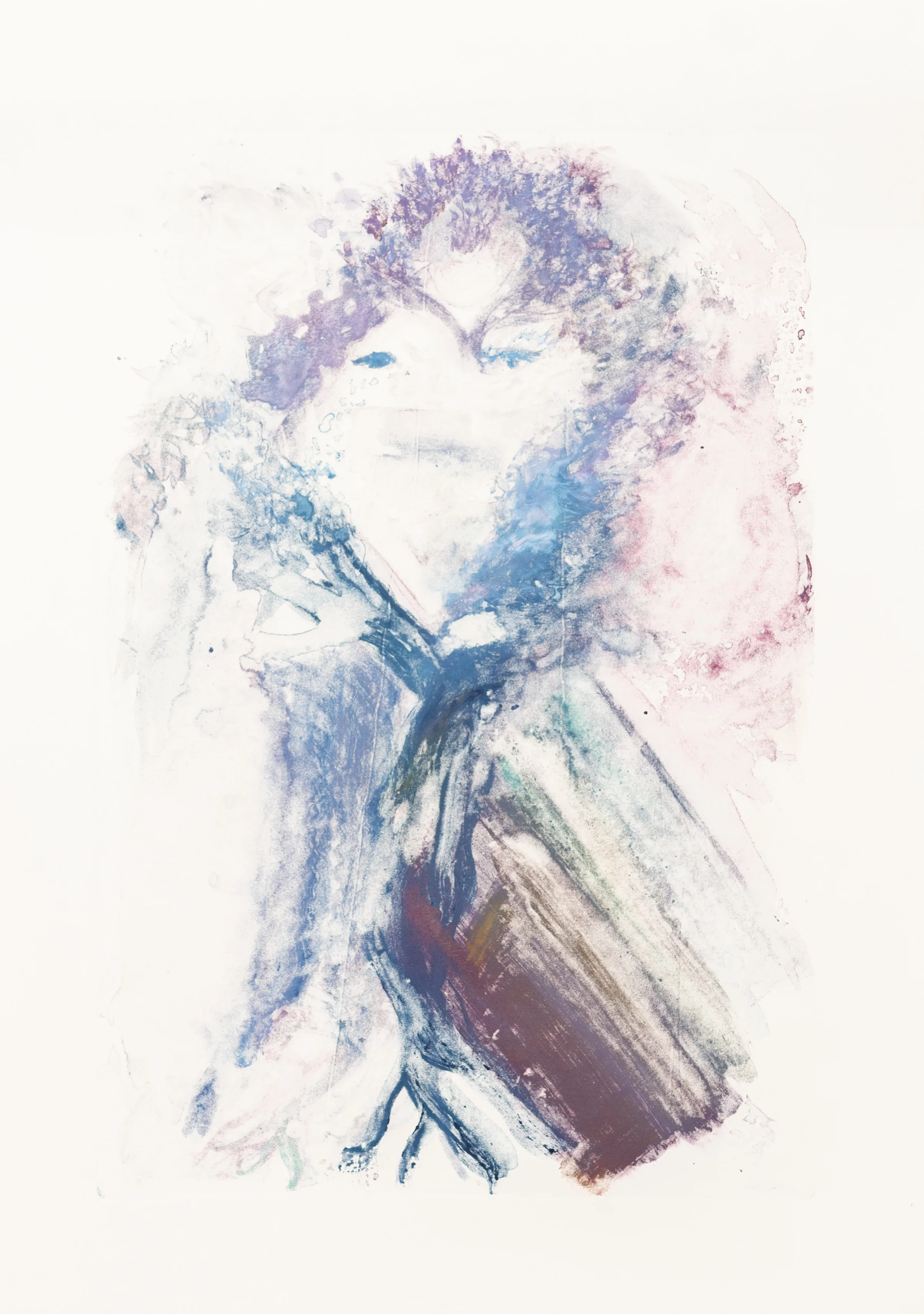     raíz (espíritu) 5  20x 26 in silk aquatint monoprint 2019 