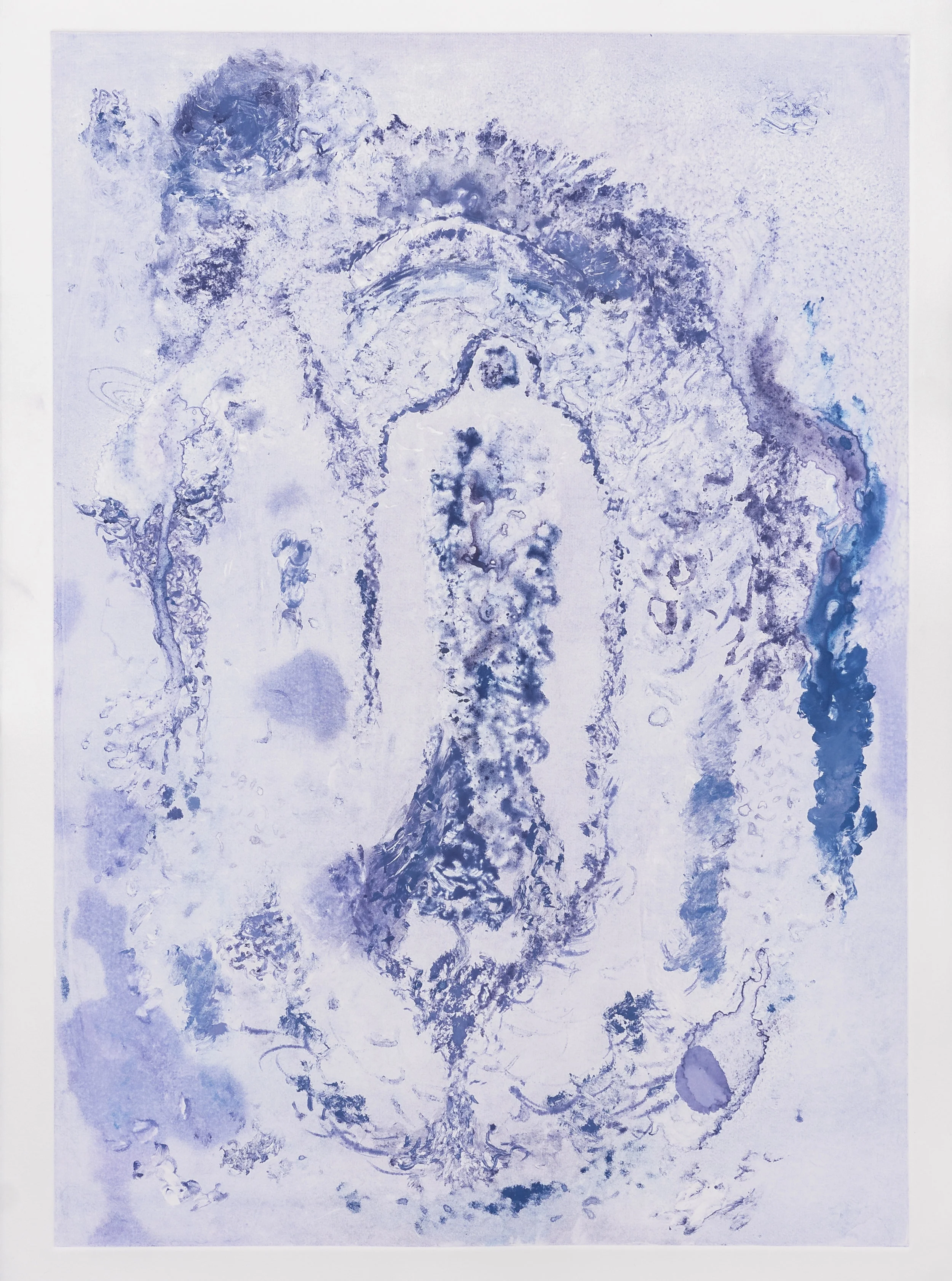   Etheric  22 X 30in Monoprint 2019 