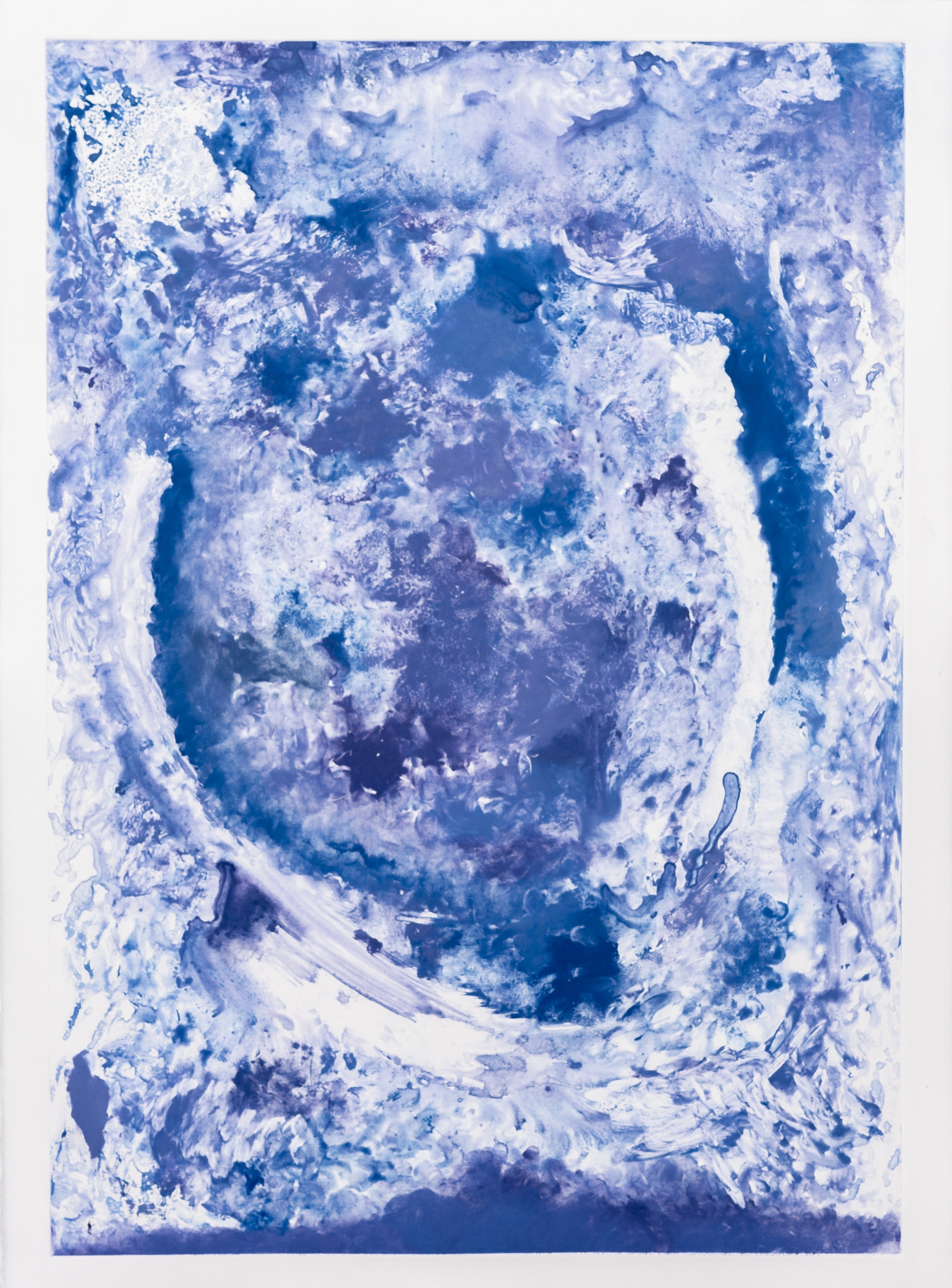   Convergence  22 X 30in Monoprint 2019 