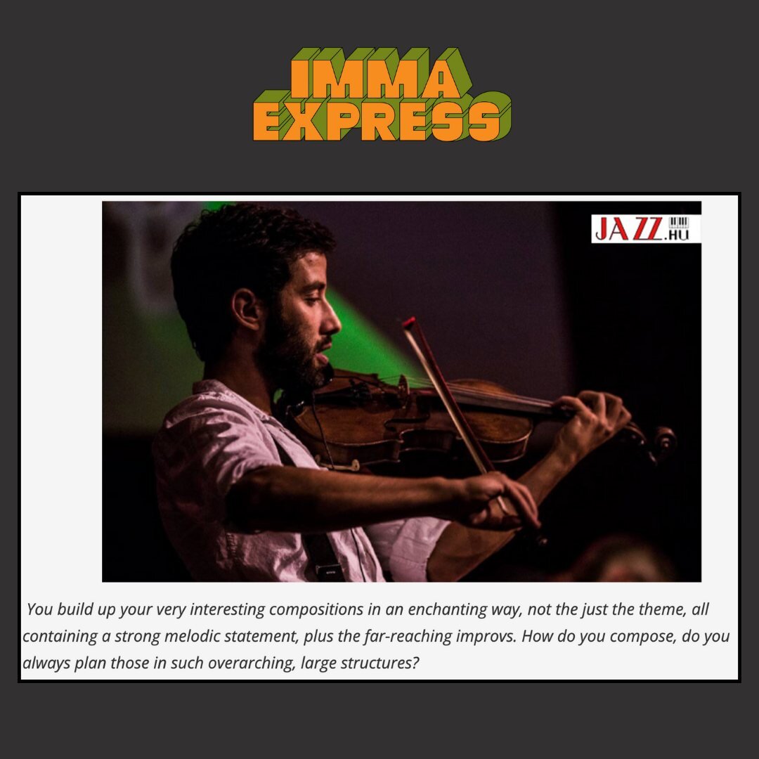 Our first press article! Read the full intimate interview @omerashanoviolin had with Korn&eacute;l Zipernovszky for Jazz.hu magazine to learn how global conflicts, migration and capitalistic tactics can give birth to new kinds of music. 

Link to the
