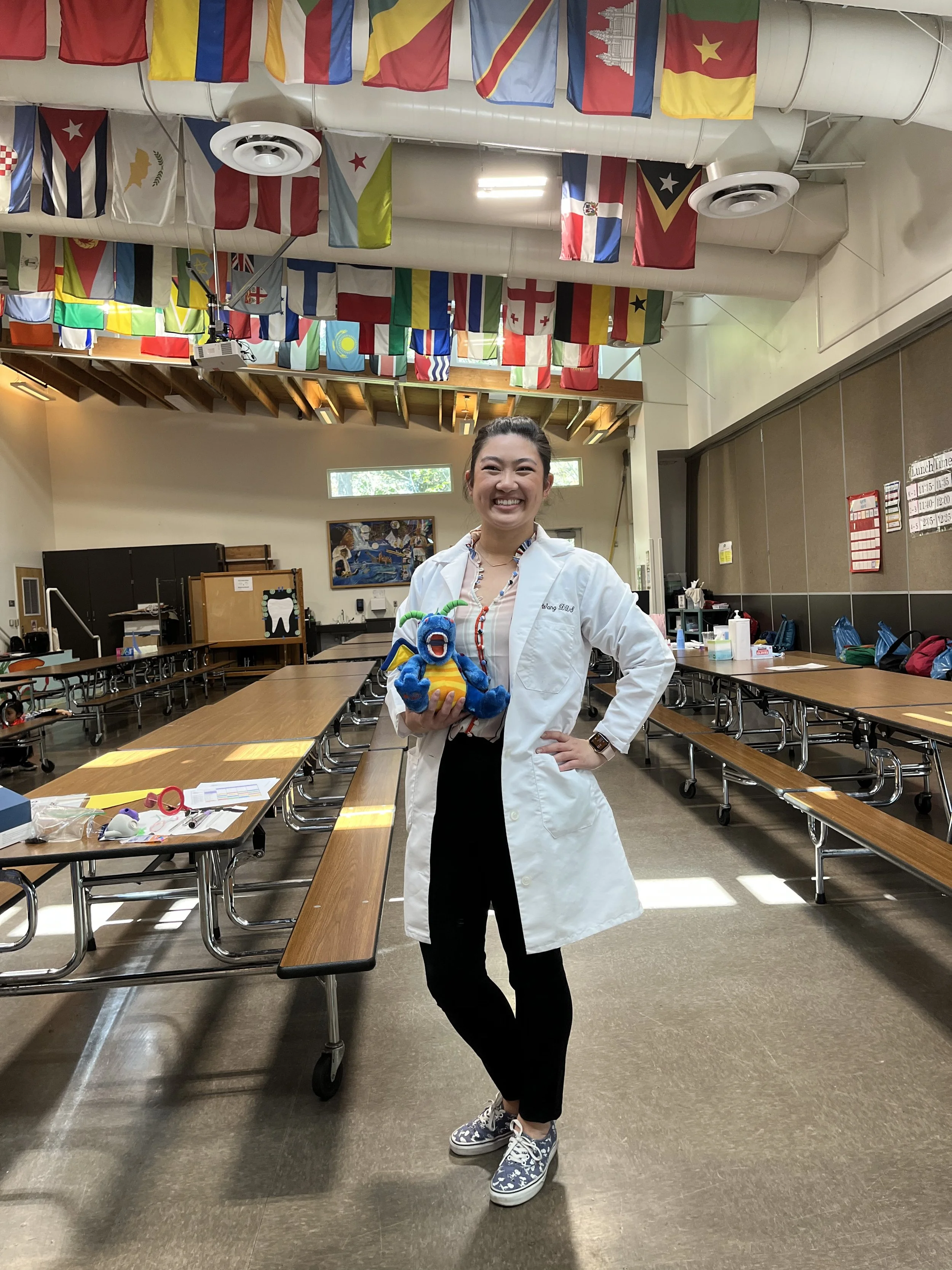Dr. Wang and Dental Dino
