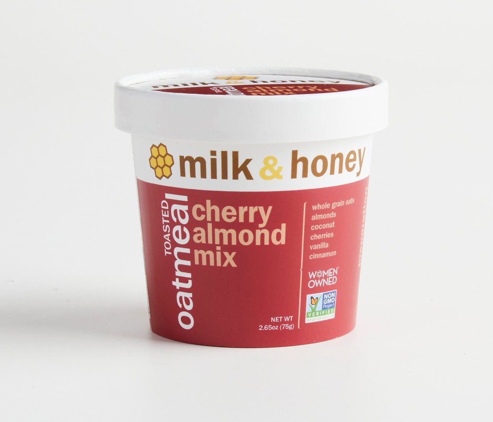 Oatmeal Cups Milk Honey Granola