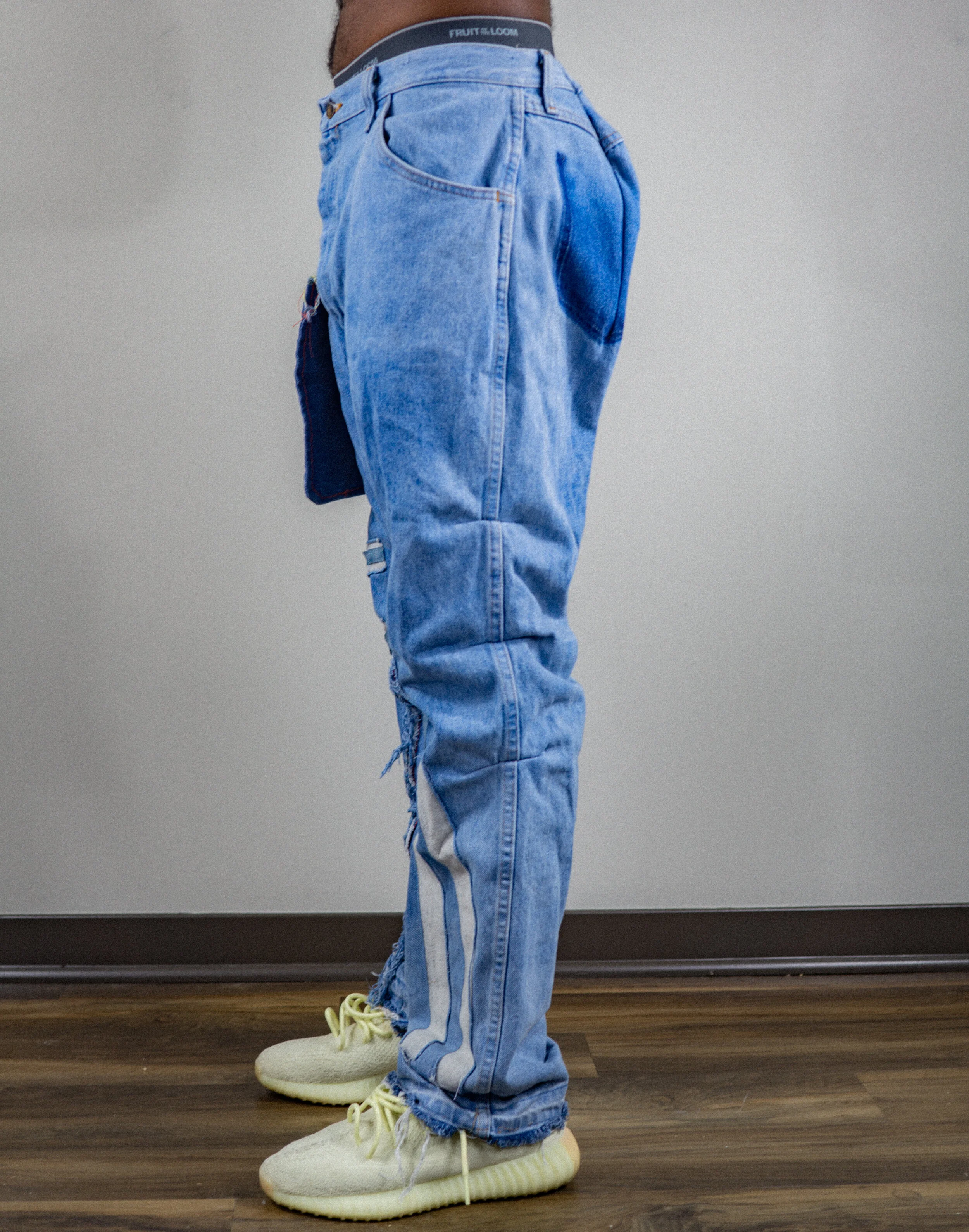 multi denim jeans