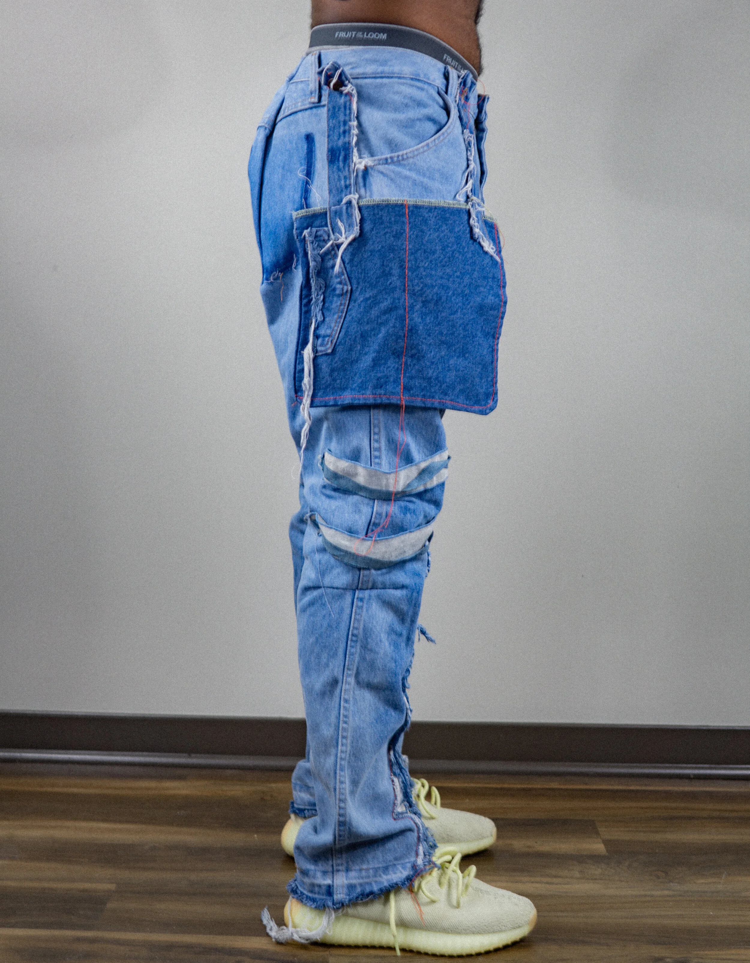 multi denim jeans